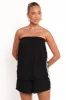 Kristia Strapless Playsuit - Black sold by Petal & Pup