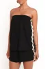 Kristia Strapless Playsuit - Black sold by Petal & Pup
