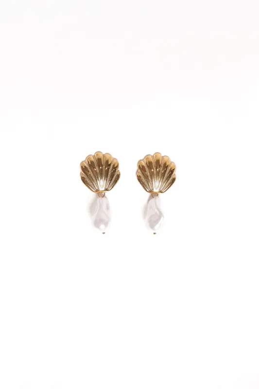 Francesca Earrings - Gold sold by Petal & Pup