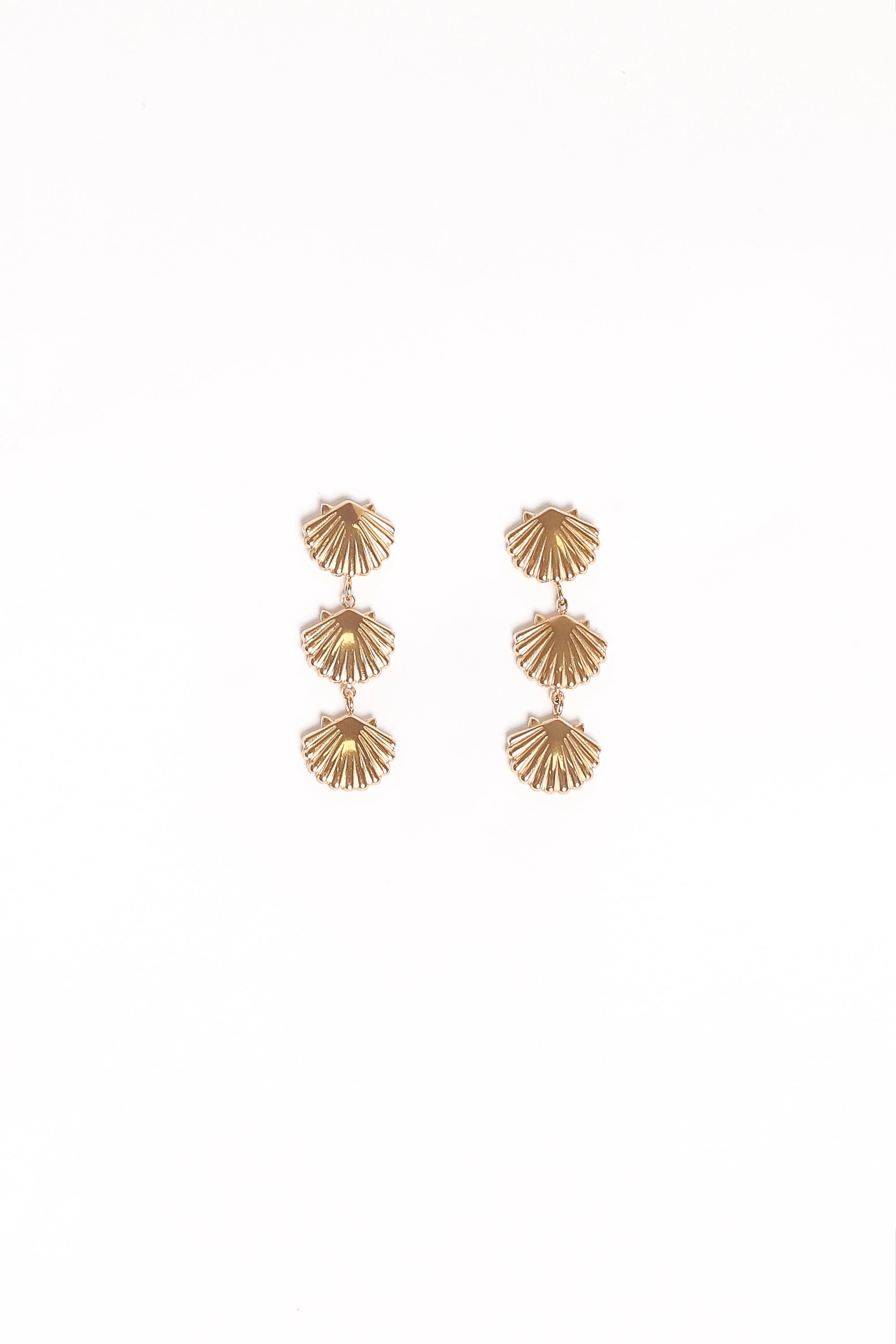 Coral Earrings - Gold sold by Petal & Pup