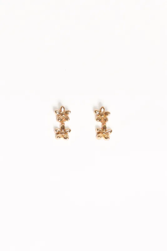 Jasmine Earrings - Gold sold by Petal & Pup