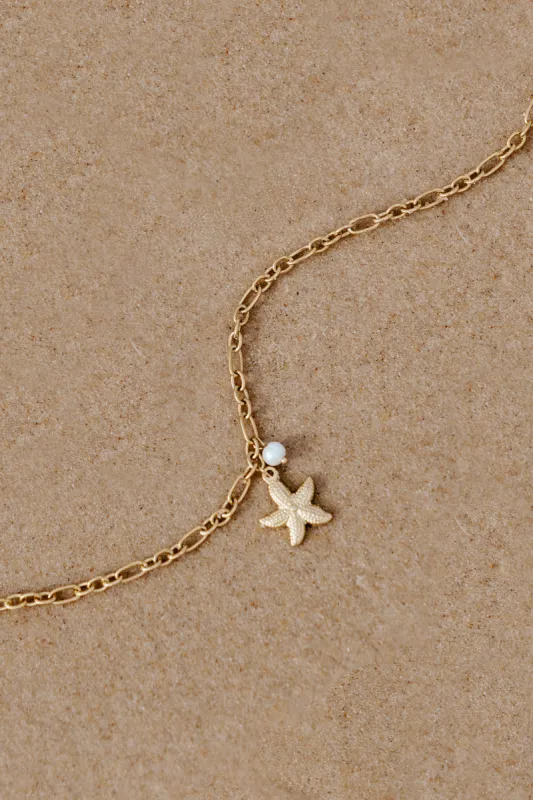 Cassia Necklace - Gold sold by Petal & Pup