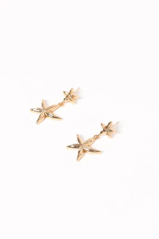 Sandy Earrings - Gold sold by Petal & Pup
