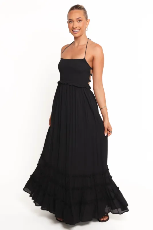 Lysandra Maxi Dress - Black sold by Petal & Pup