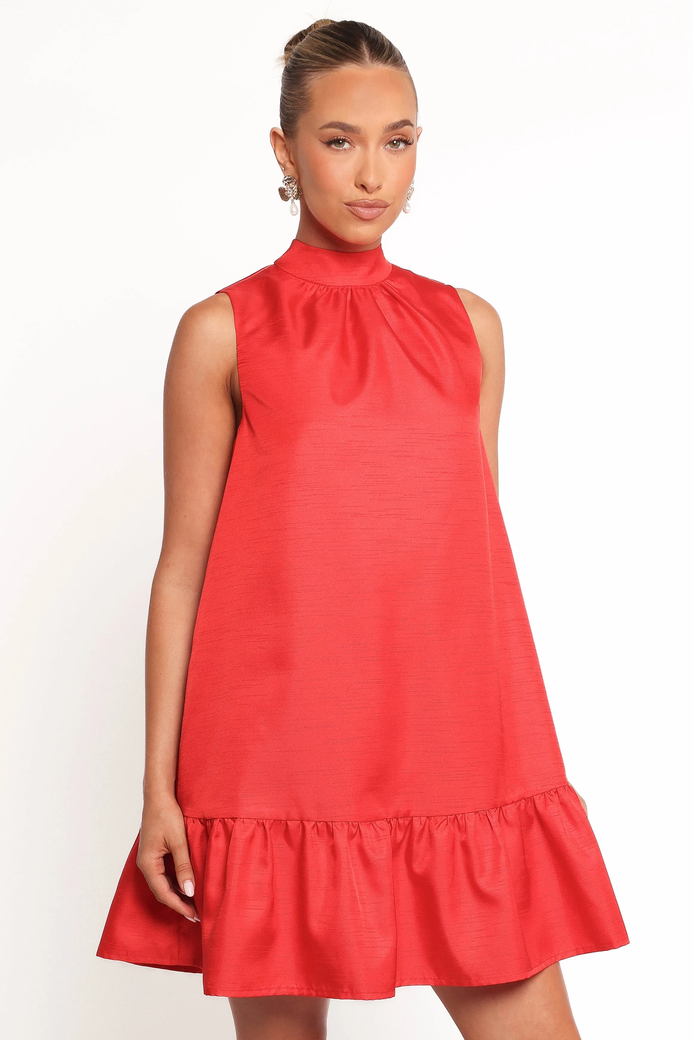 Darian Mini Dress - Red sold by Petal & Pup product image thumbnail 5