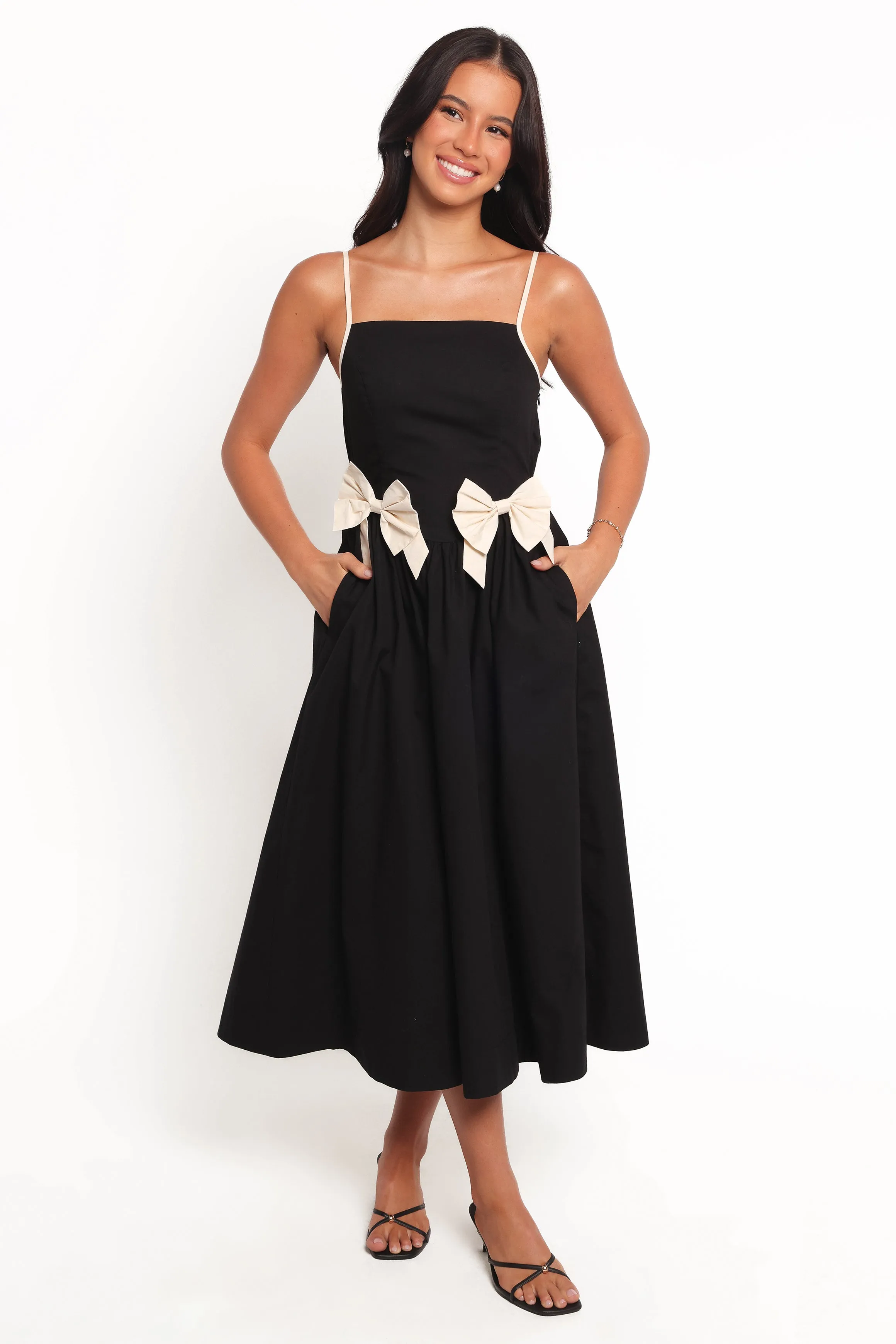 Tia Midi Dress - Black sold by Petal & Pup product image thumbnail 3