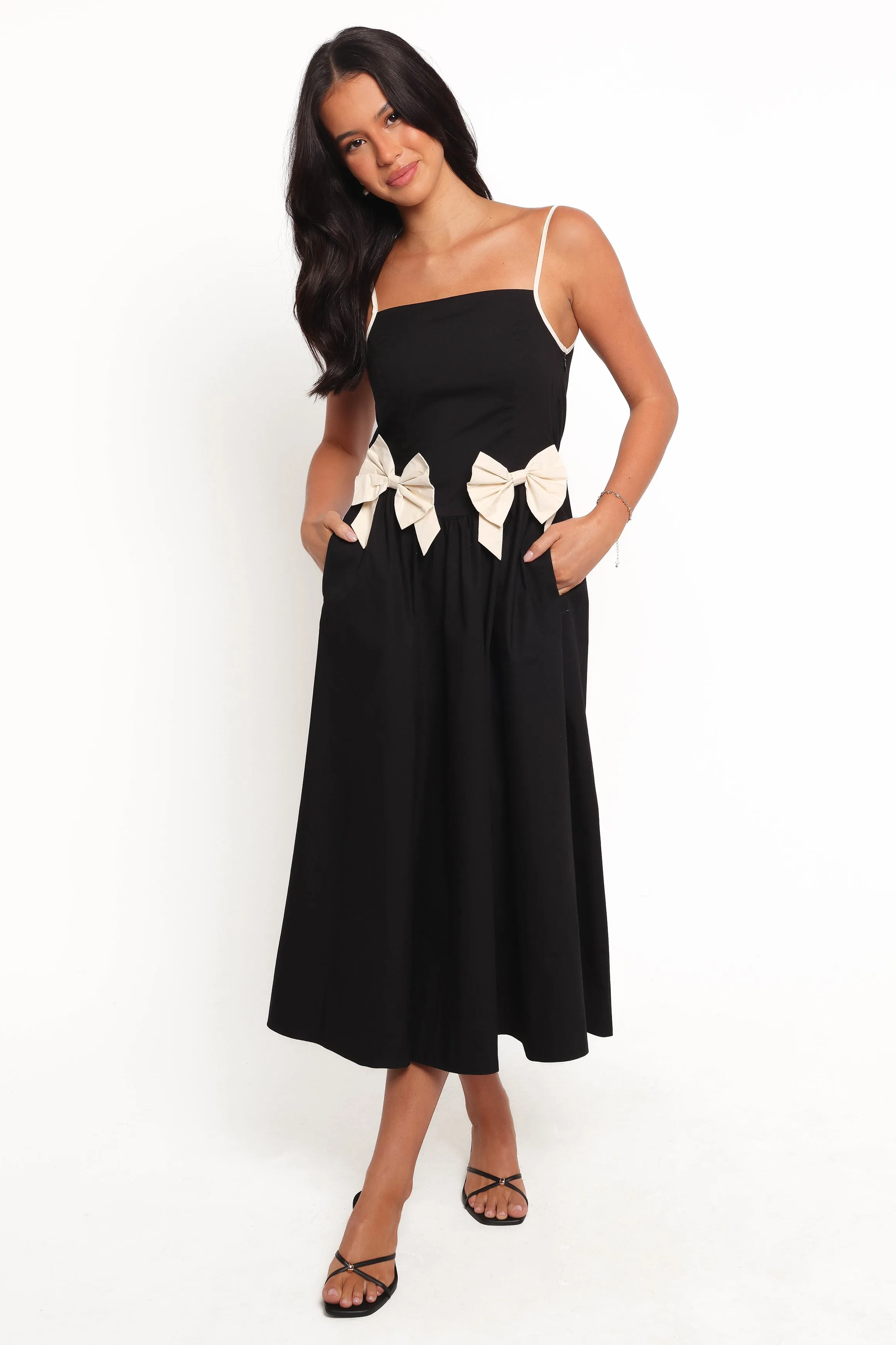 Tia Midi Dress - Black sold by Petal & Pup product image thumbnail 4