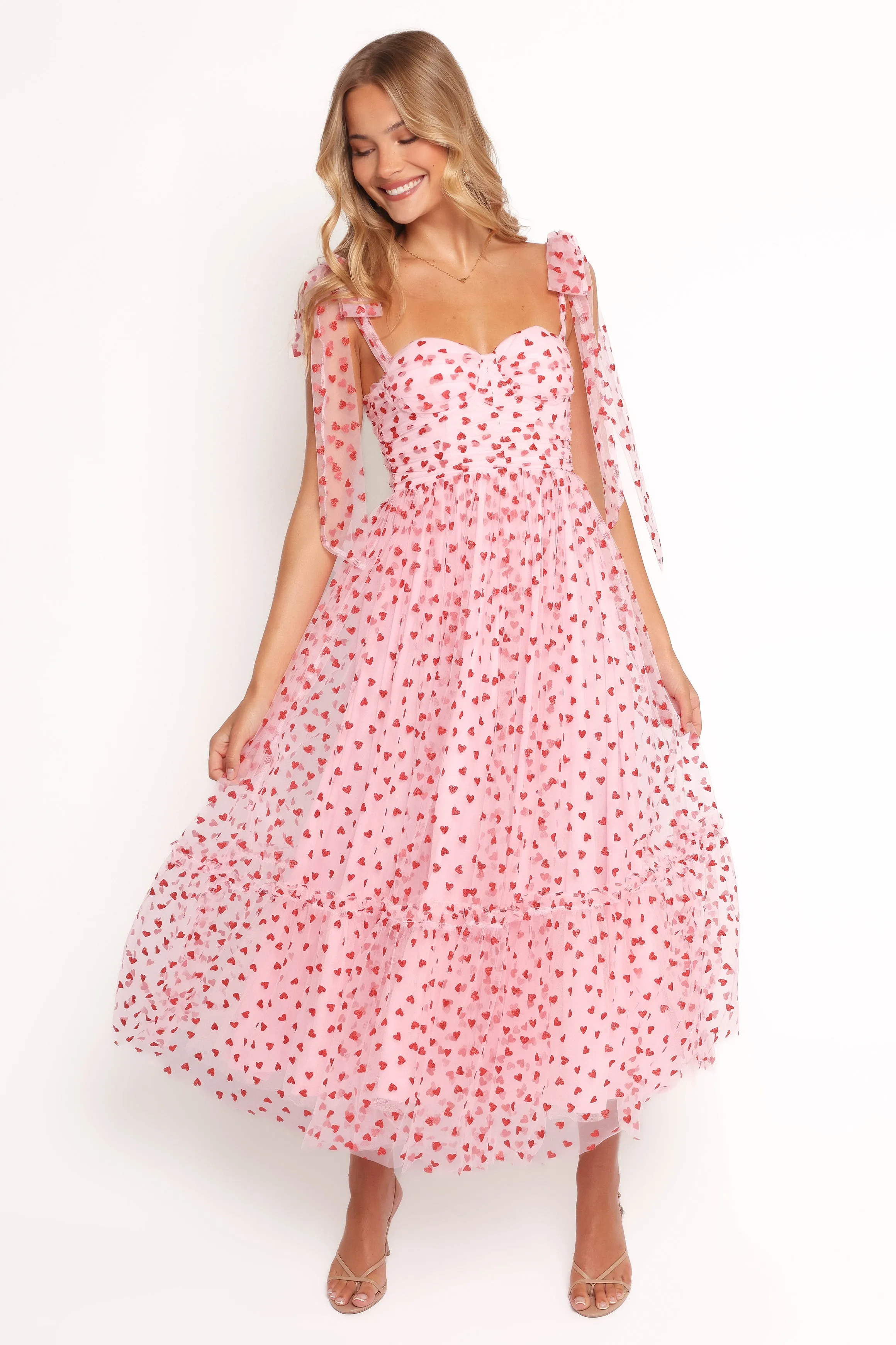 Floret Midi Dress - Red Hearts sold by Petal & Pup product image thumbnail 2