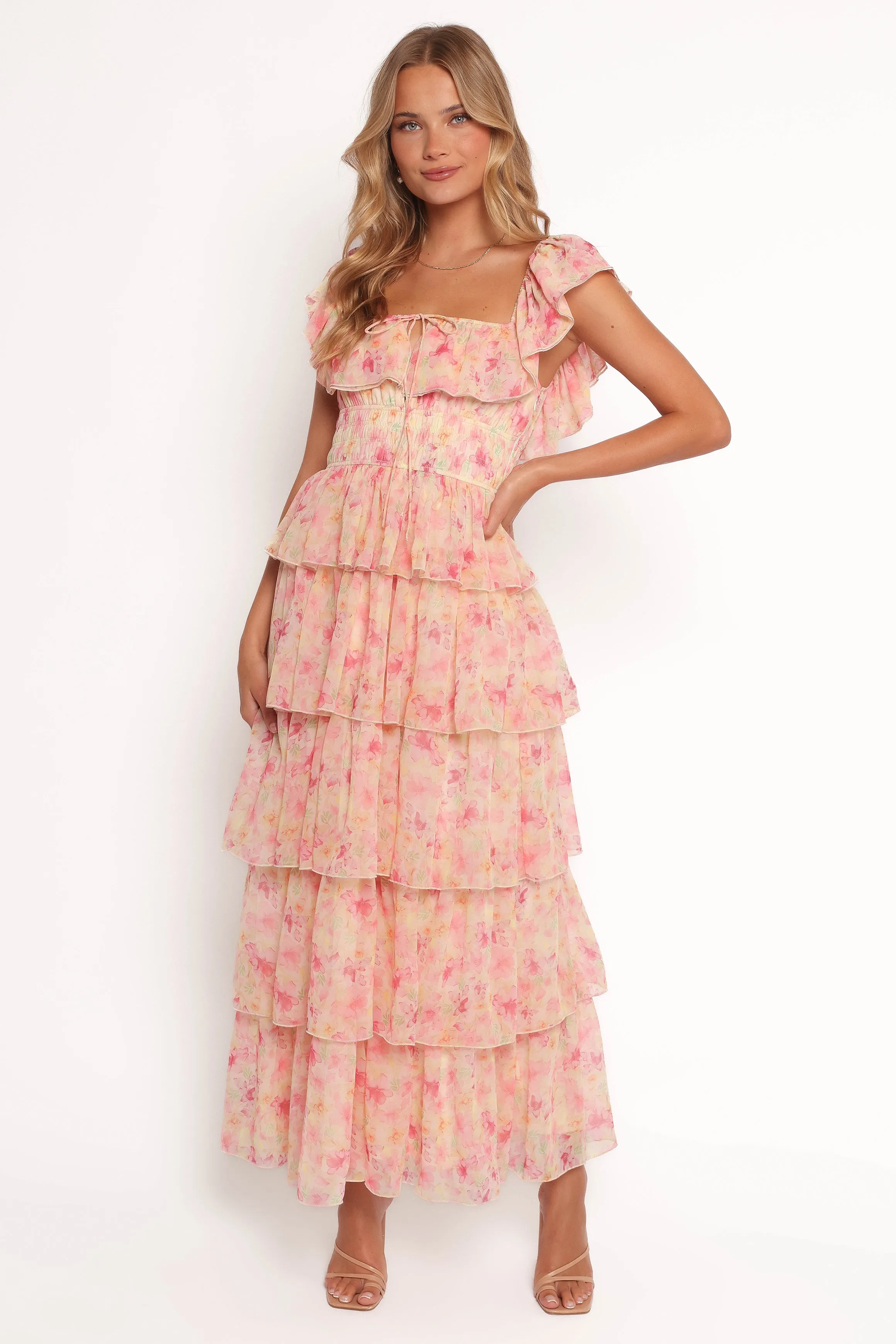 Belle Maxi Dress - Pink Floral sold by Petal & Pup product image thumbnail 2
