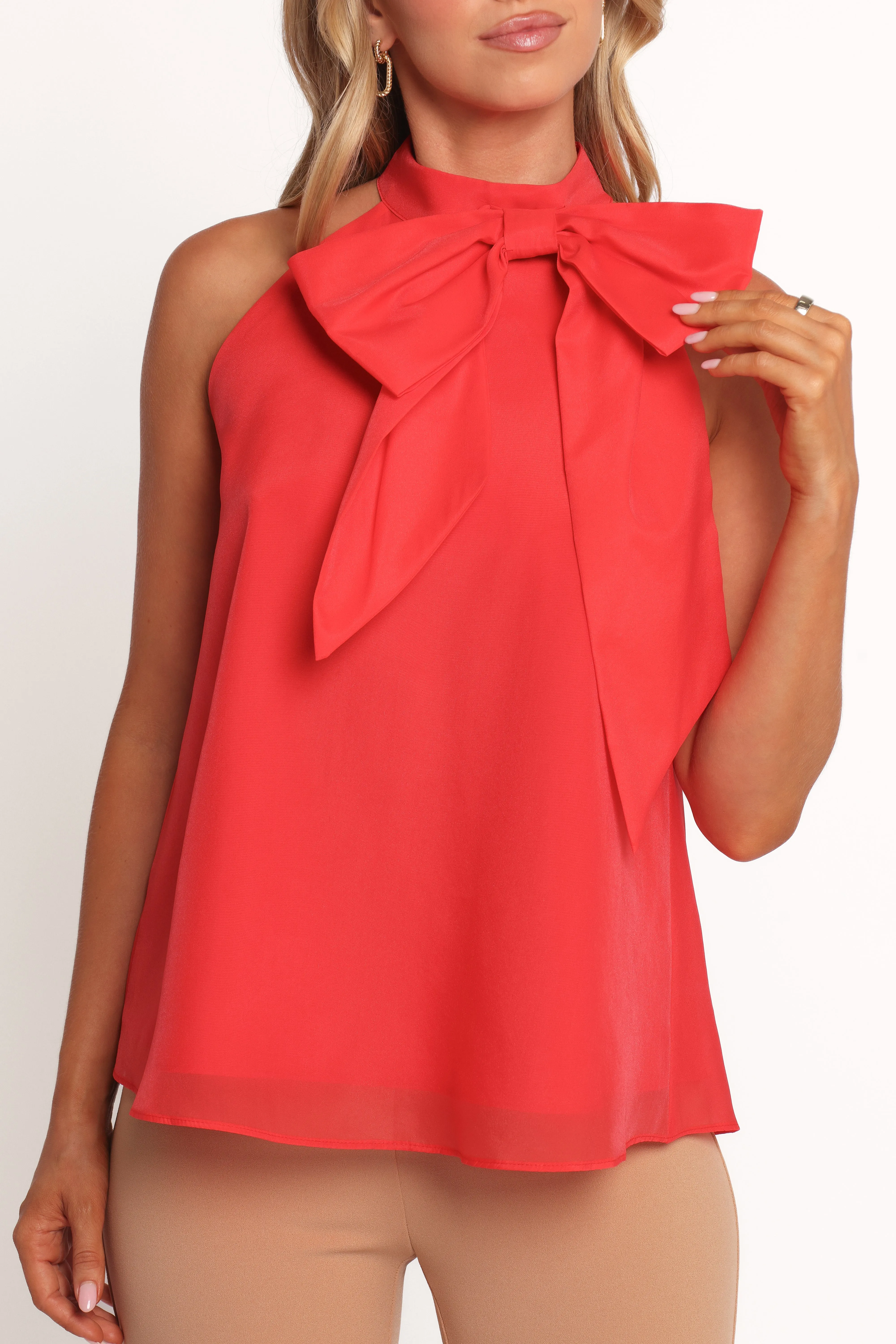 Venice Bow Top - Red sold by Petal & Pup product image thumbnail 2