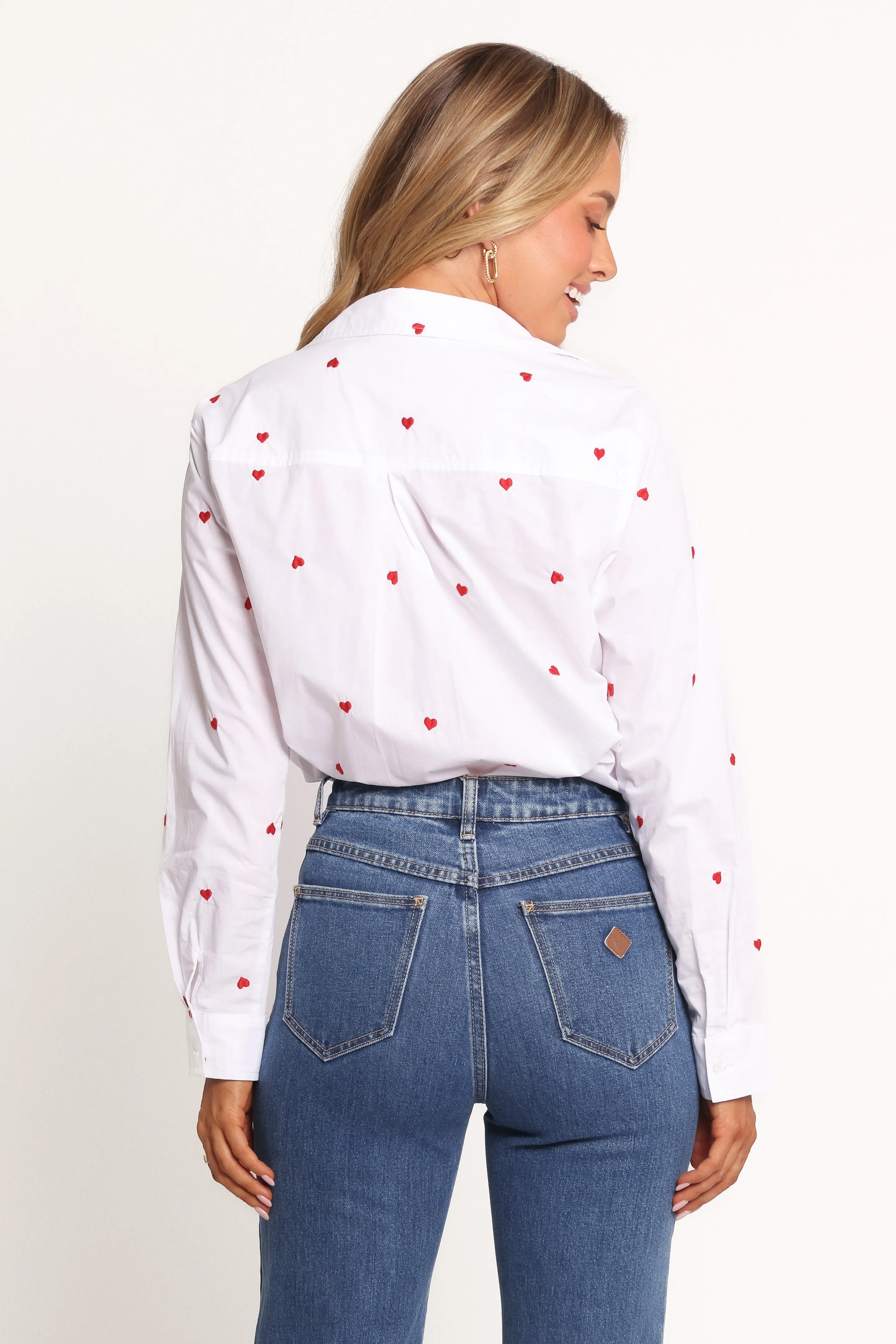 Cyra Heart Top - White Red sold by Petal & Pup product image thumbnail 5