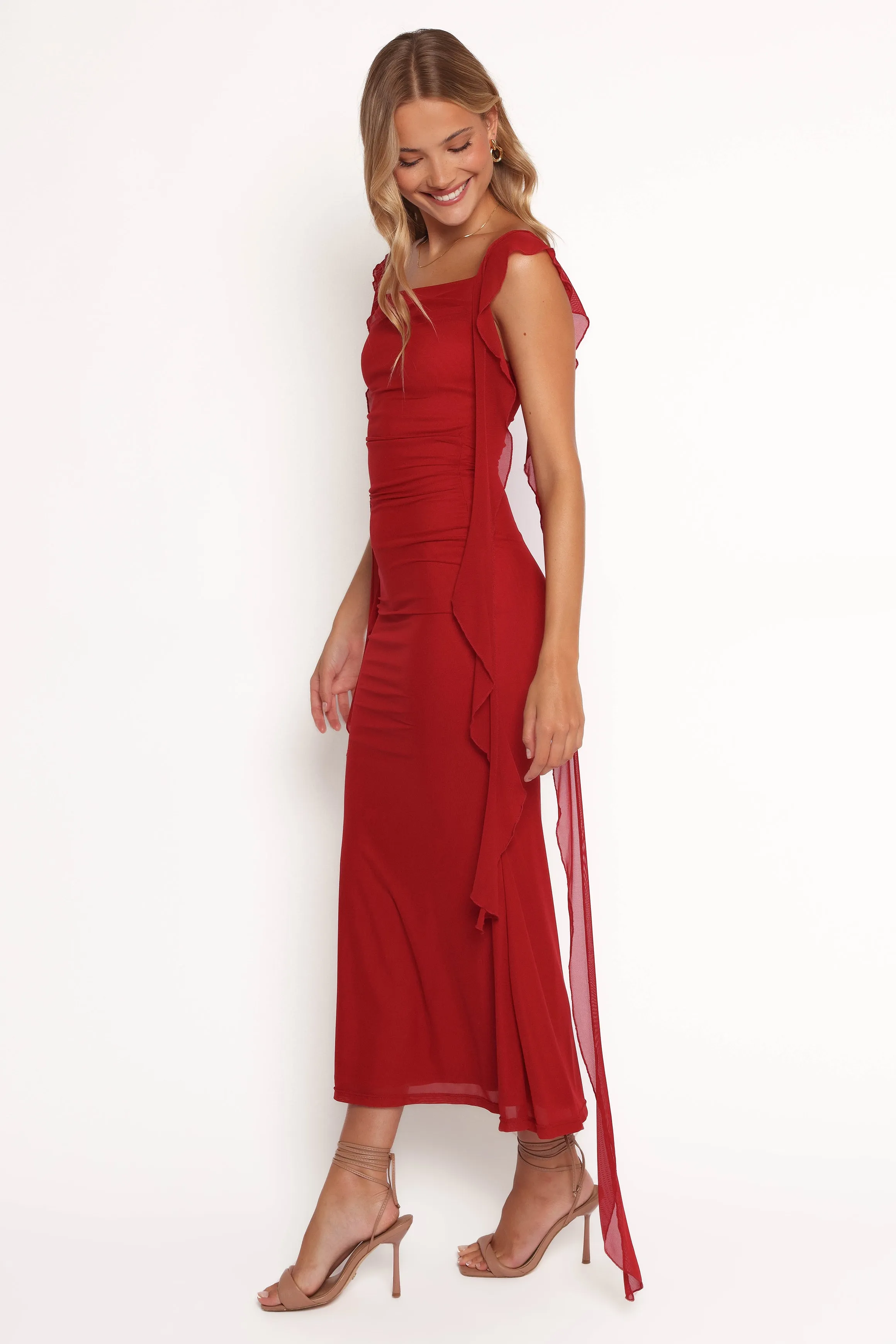 Chiara Maxi Dress - Red sold by Petal & Pup product image thumbnail 4