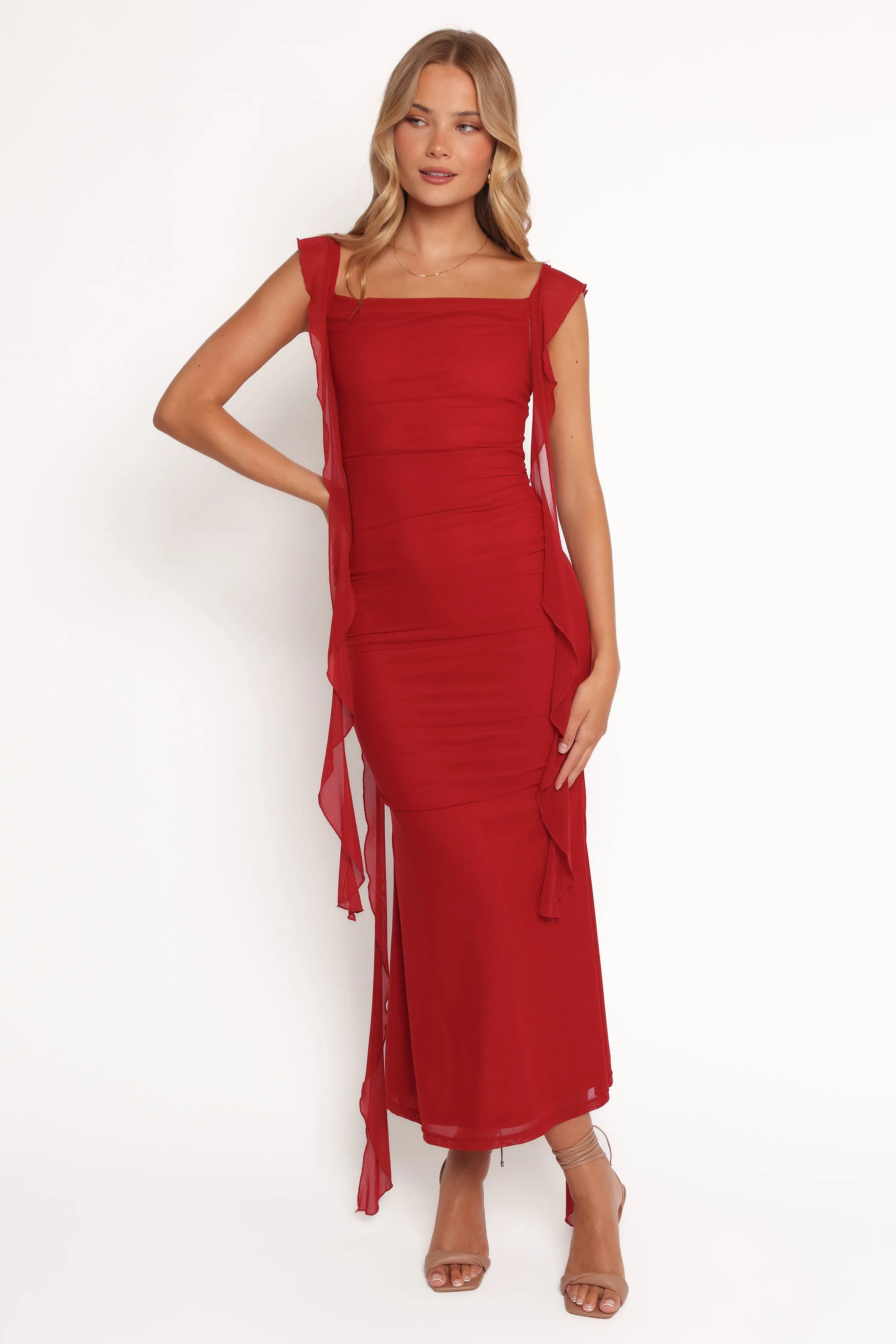 Chiara Maxi Dress - Red sold by Petal & Pup product image thumbnail 2