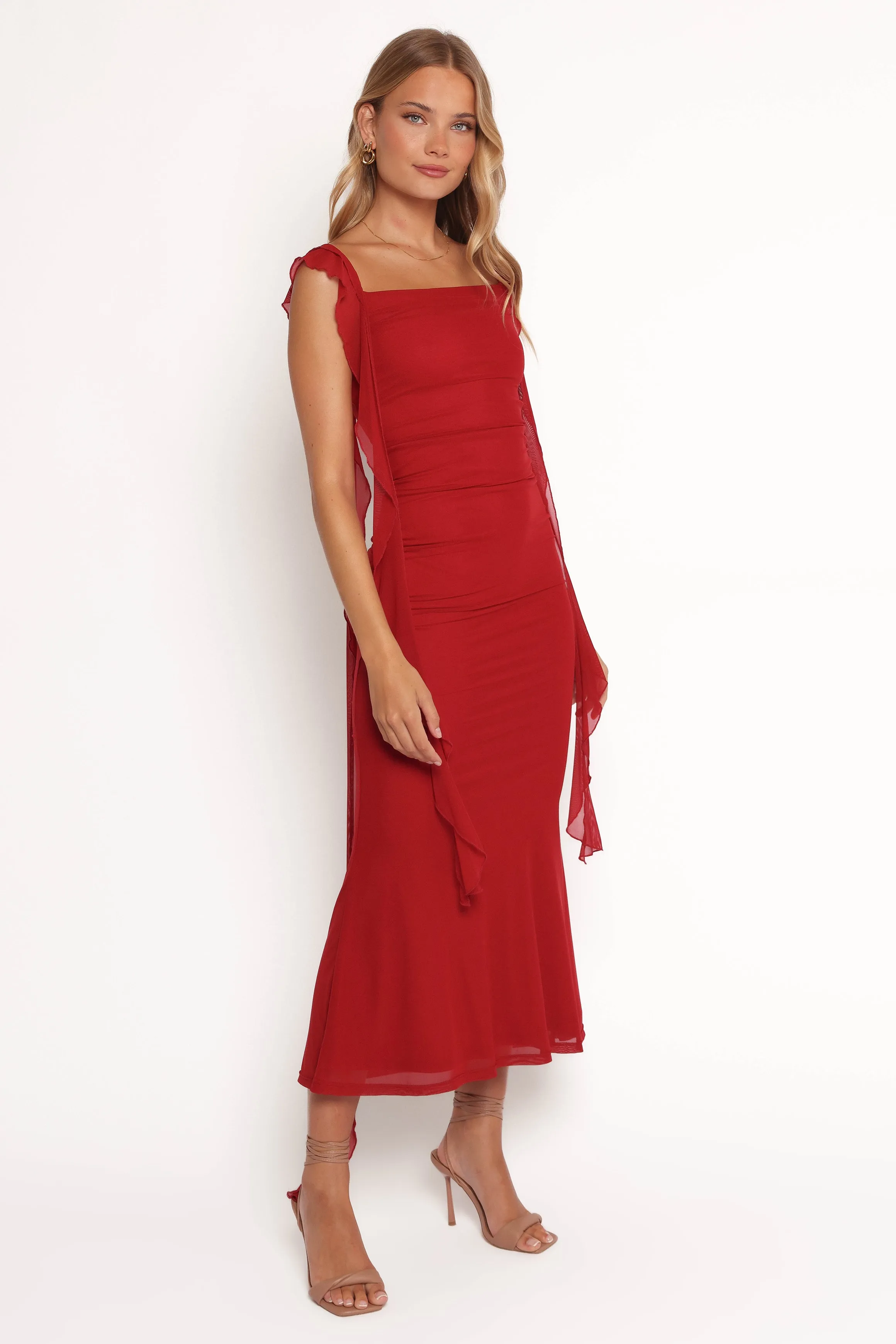 Chiara Maxi Dress - Red sold by Petal & Pup product image thumbnail 5