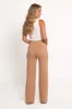 Liora Flat Front Knit Pants - Mocha sold by Petal & Pup