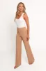 Liora Flat Front Knit Pants - Mocha sold by Petal & Pup
