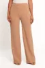 Liora Flat Front Knit Pants - Mocha sold by Petal & Pup