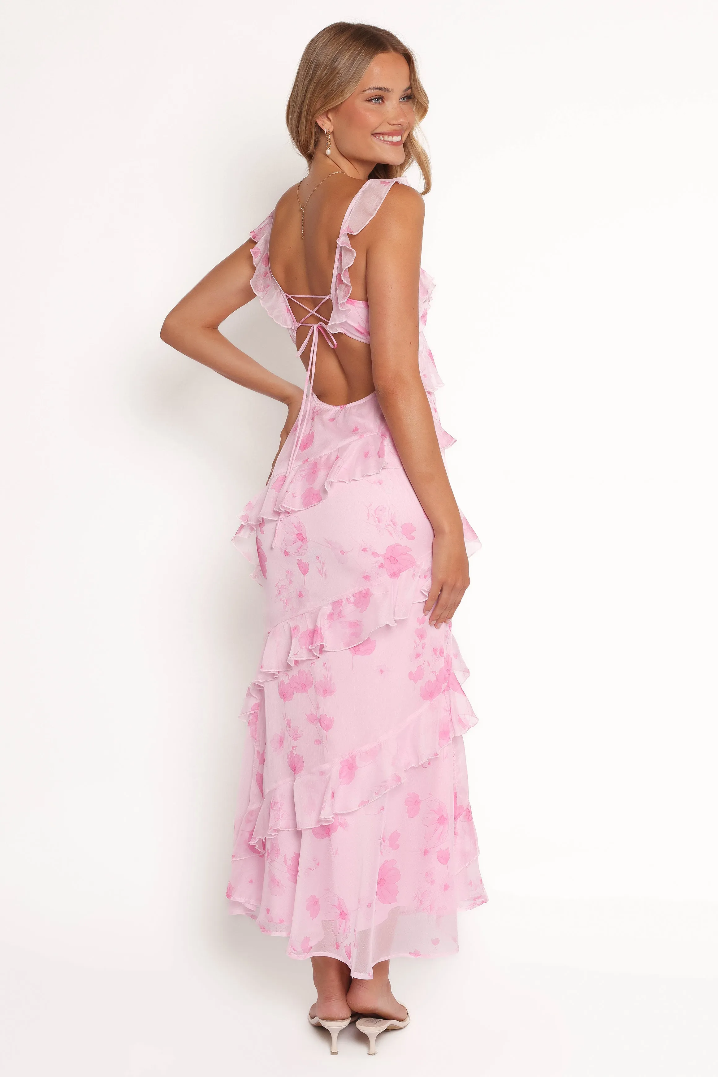 Virginia Maxi Dress - Lilac Floral sold by Petal & Pup product image thumbnail 3