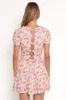 Clementine Mini Dress - Cream Floral sold by Petal & Pup