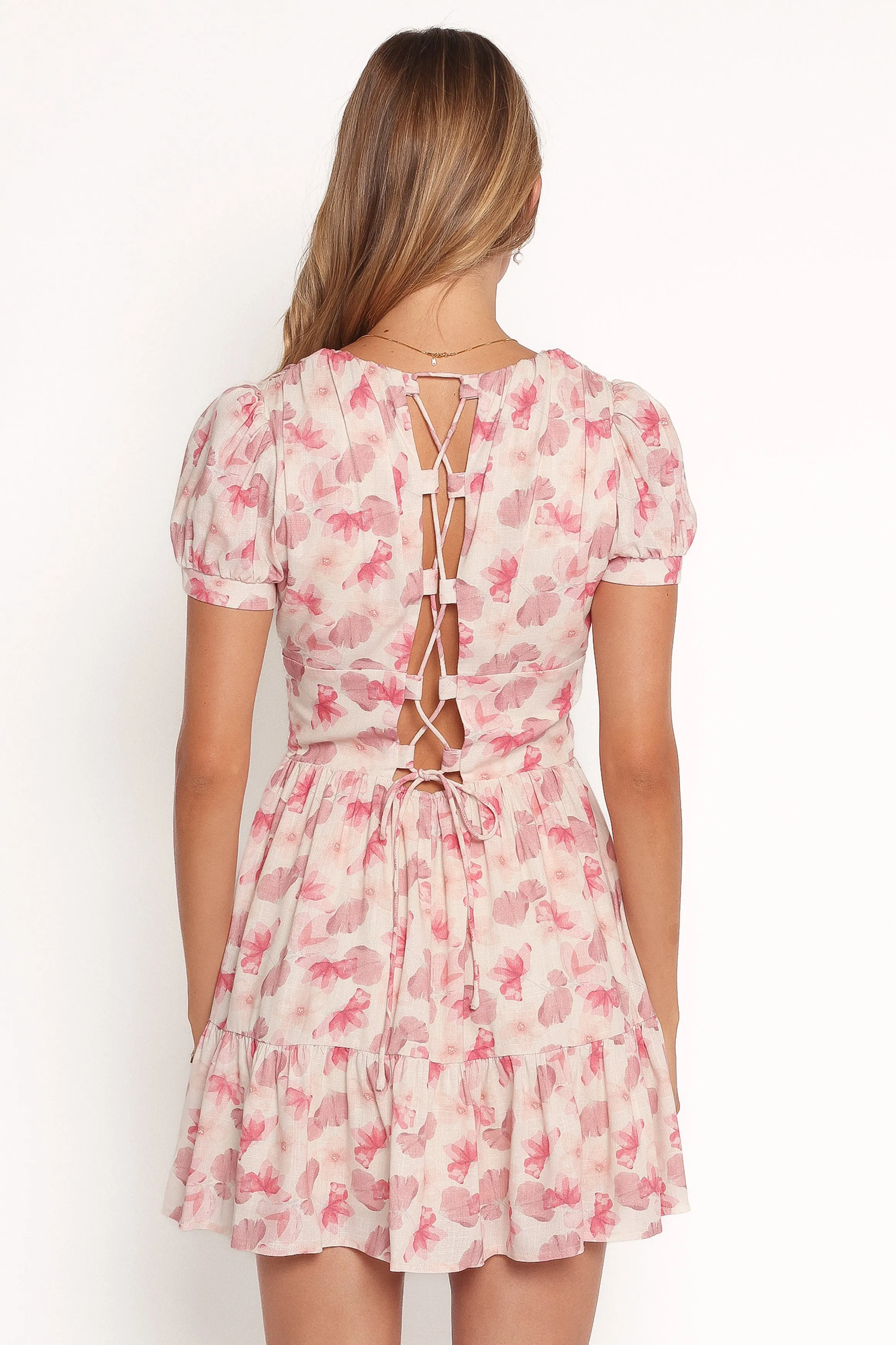 Clementine Mini Dress - Cream Floral sold by Petal & Pup product image thumbnail 5