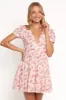 Clementine Mini Dress - Cream Floral sold by Petal & Pup