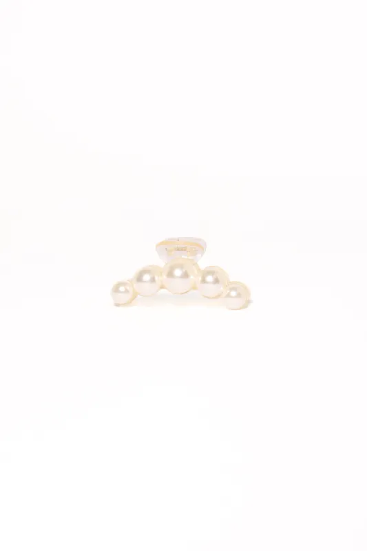 Camille Hair Clip - Pearl sold by Petal & Pup