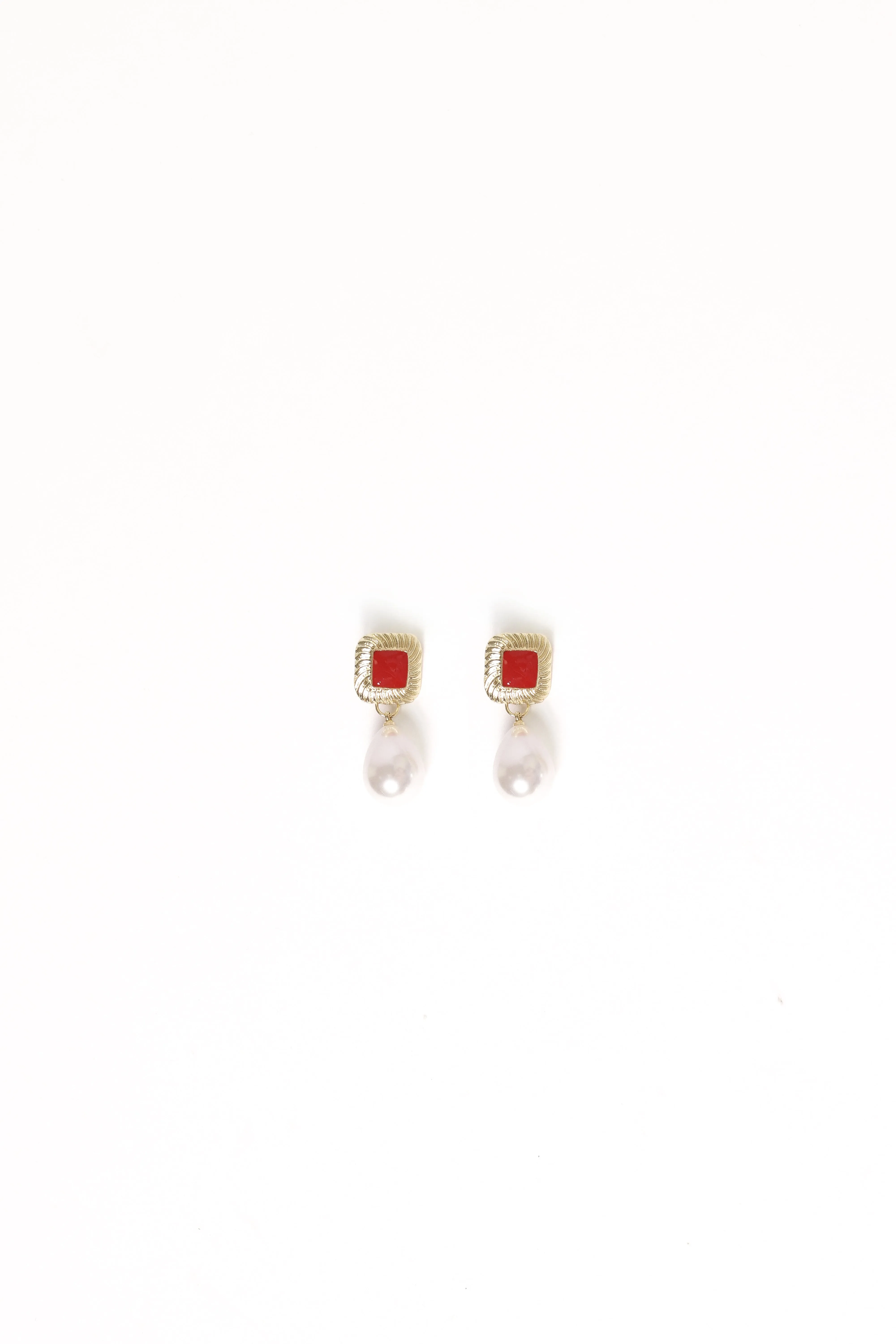 Rosalind Earrings - Gold/Pearl sold by Petal & Pup product image thumbnail 2