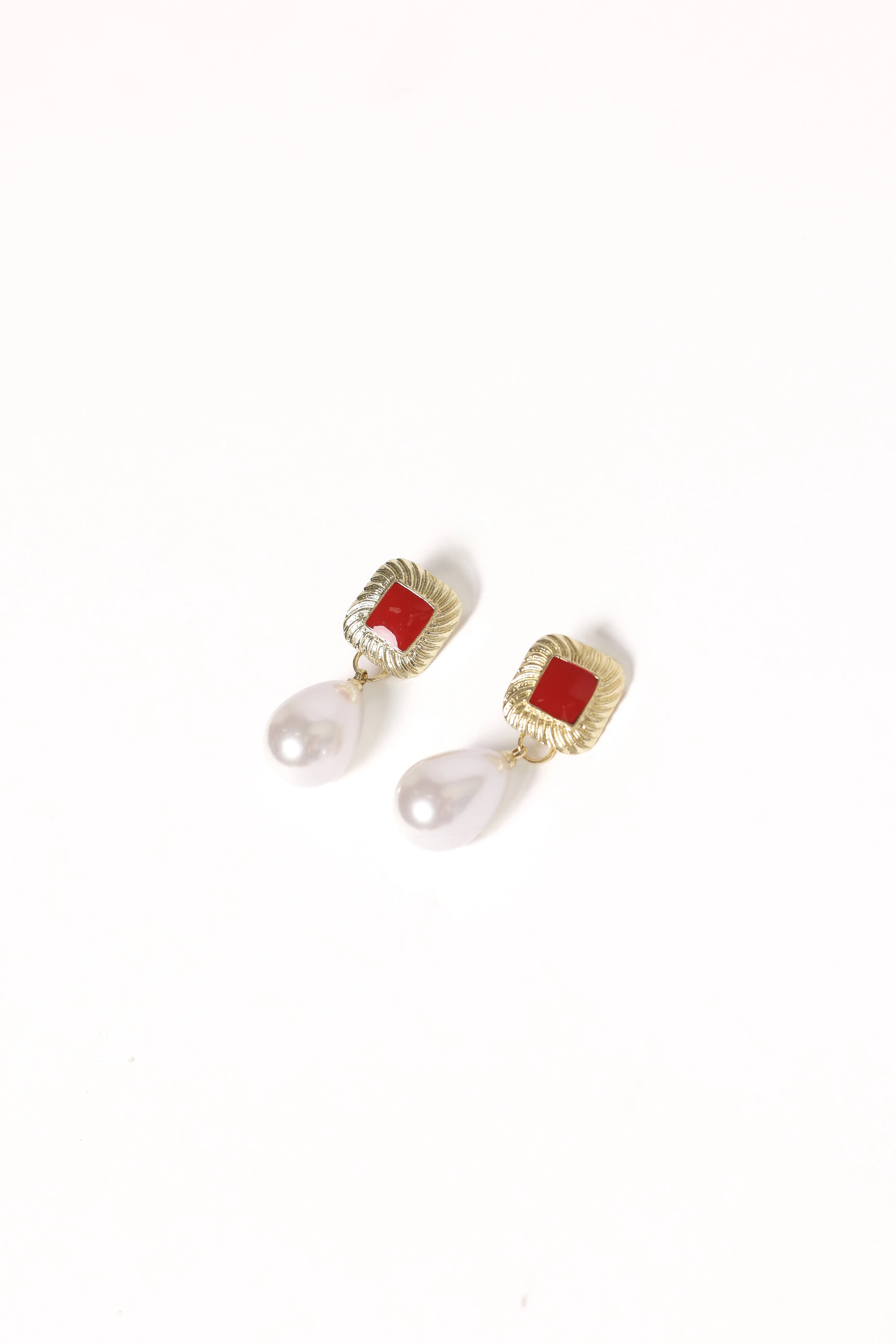 Rosalind Earrings - Gold/Pearl sold by Petal & Pup product image thumbnail 3