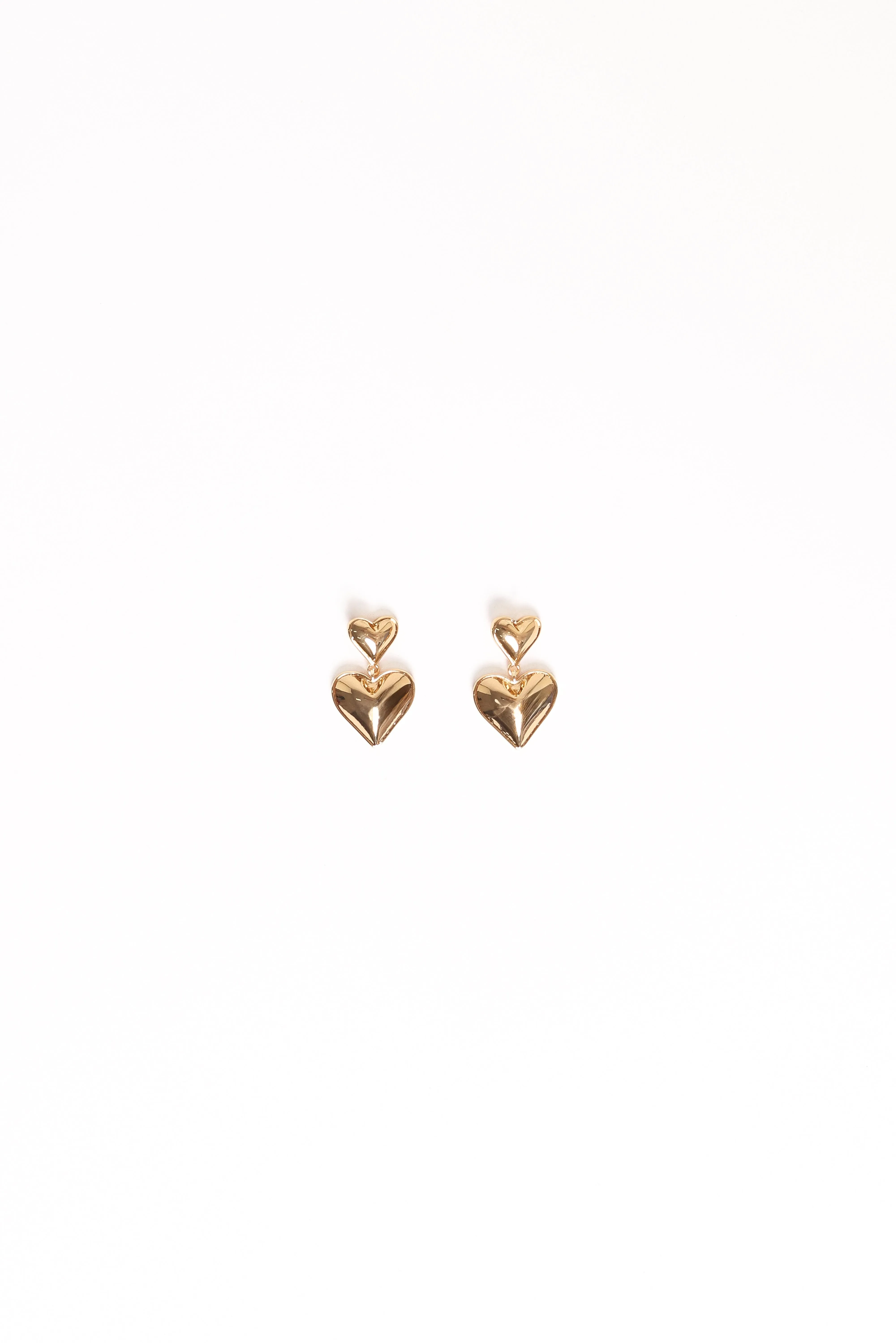 Mariana Heart Earrings - Gold sold by Petal & Pup product image thumbnail 2