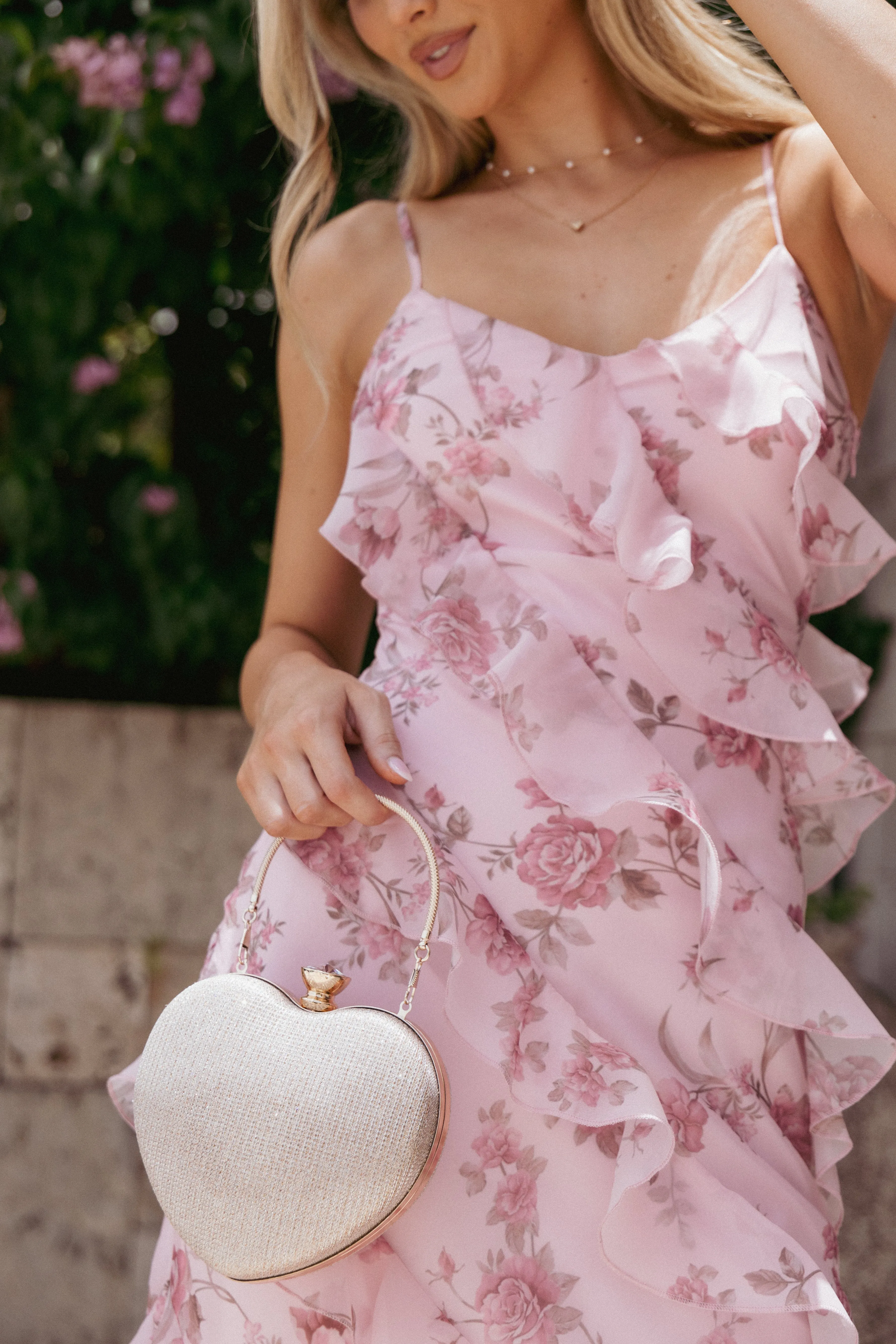 Sienna Heart Bag - Champagne Gold sold by Petal & Pup