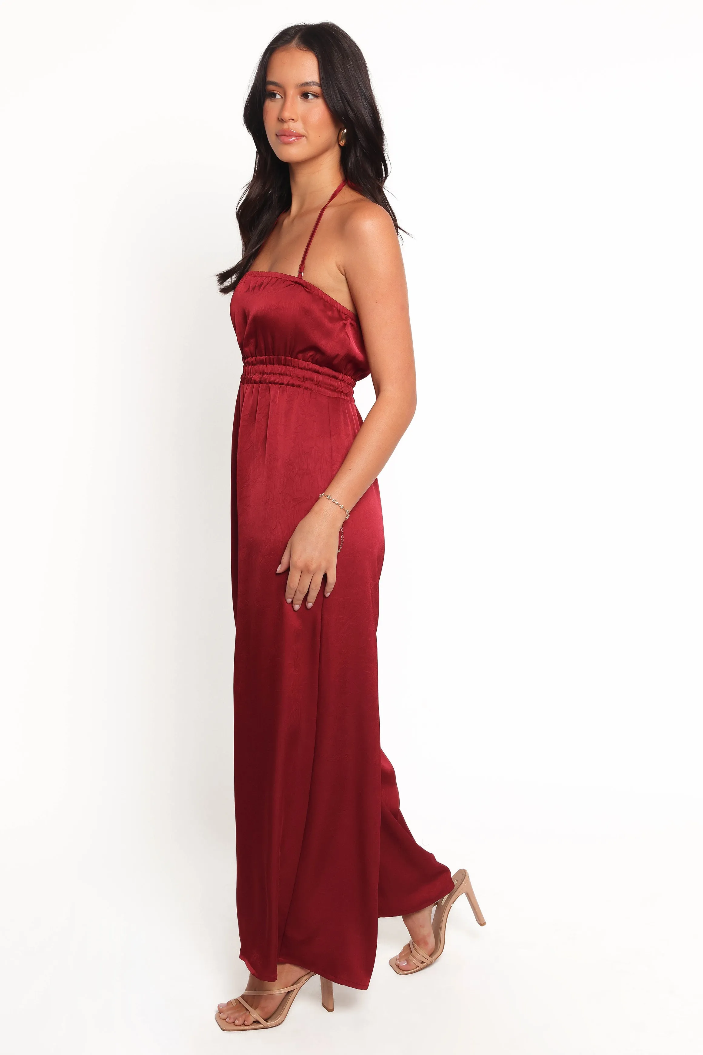 Melanii Jumpsuit - Deep Red sold by Petal & Pup product image thumbnail 3