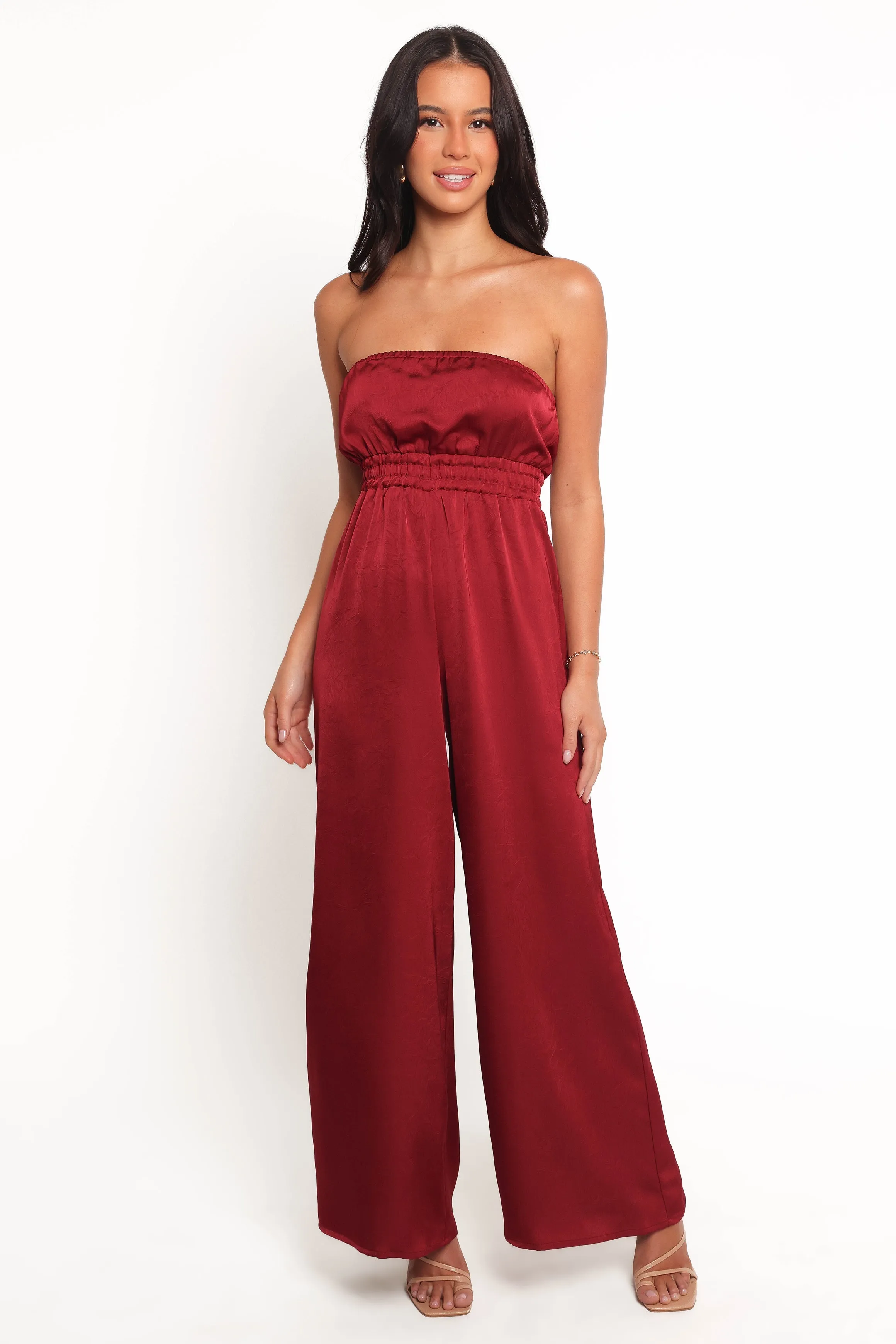 Melanii Jumpsuit - Deep Red sold by Petal & Pup product image thumbnail 2
