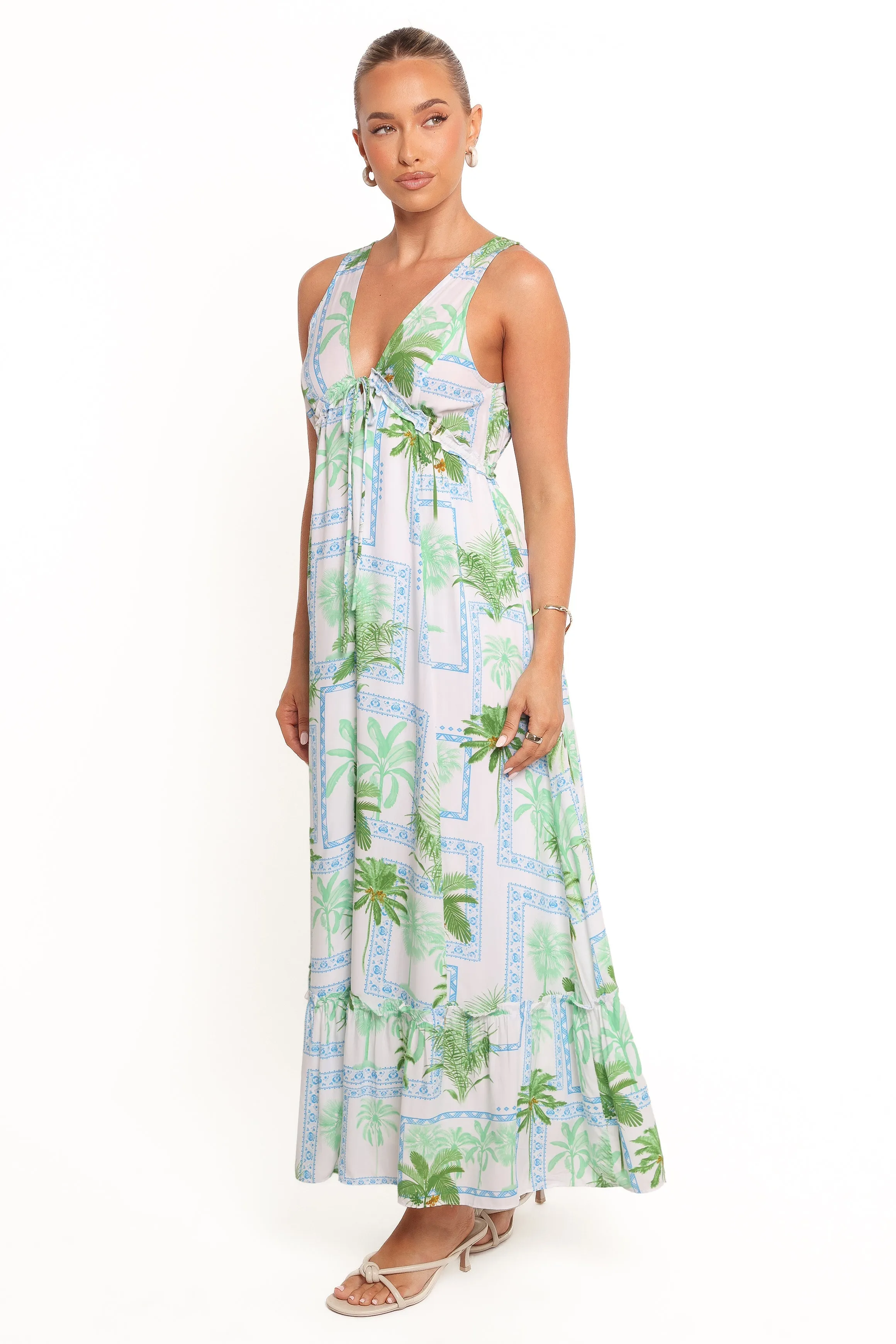 Rhiannon Maxi Dress - Green Multi sold by Petal & Pup product image thumbnail 5