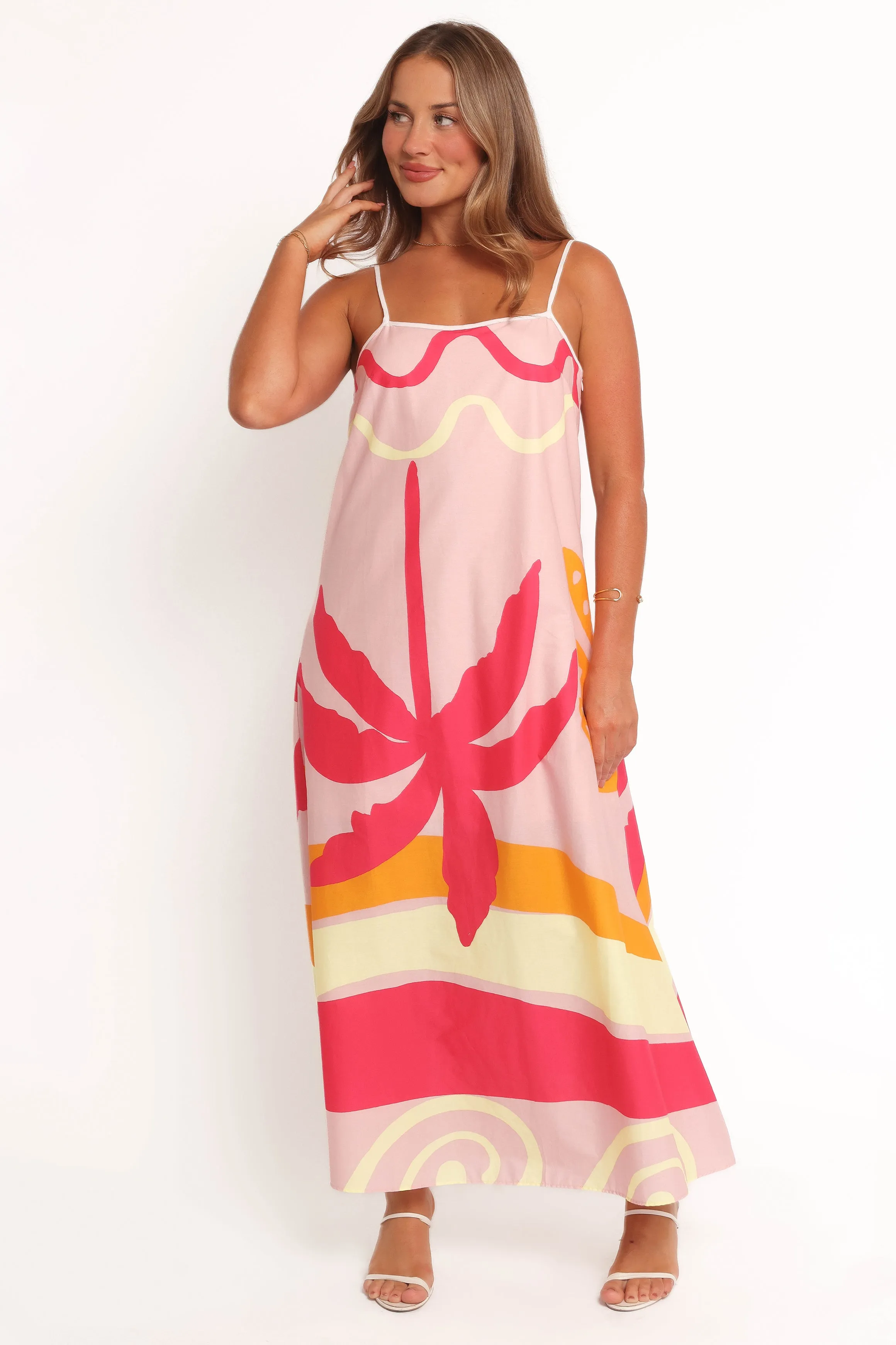Sofia Maxi Dress - Pink Palm sold by Petal & Pup