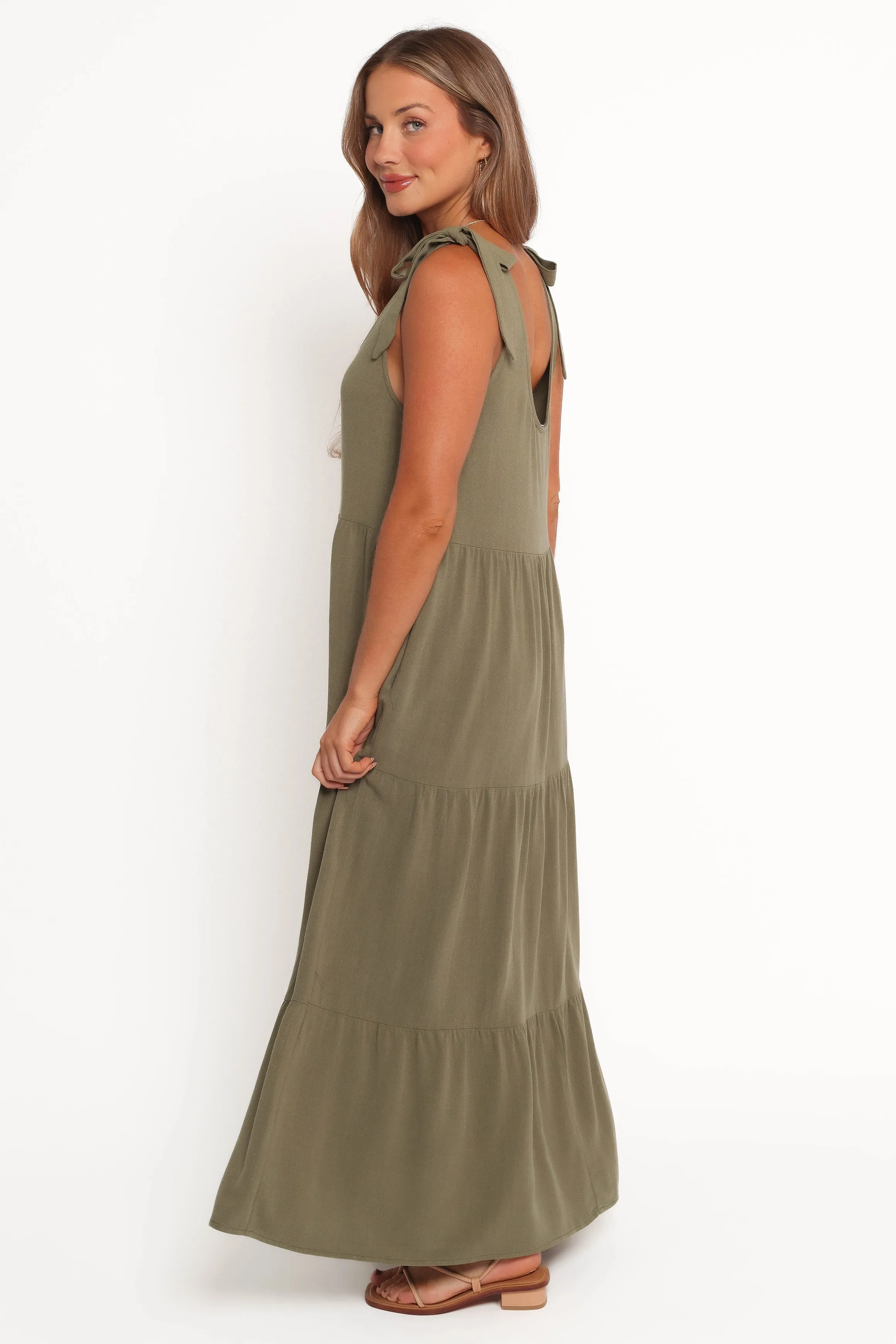 Marcy Midi Dress - Olive sold by Petal & Pup product image thumbnail 5