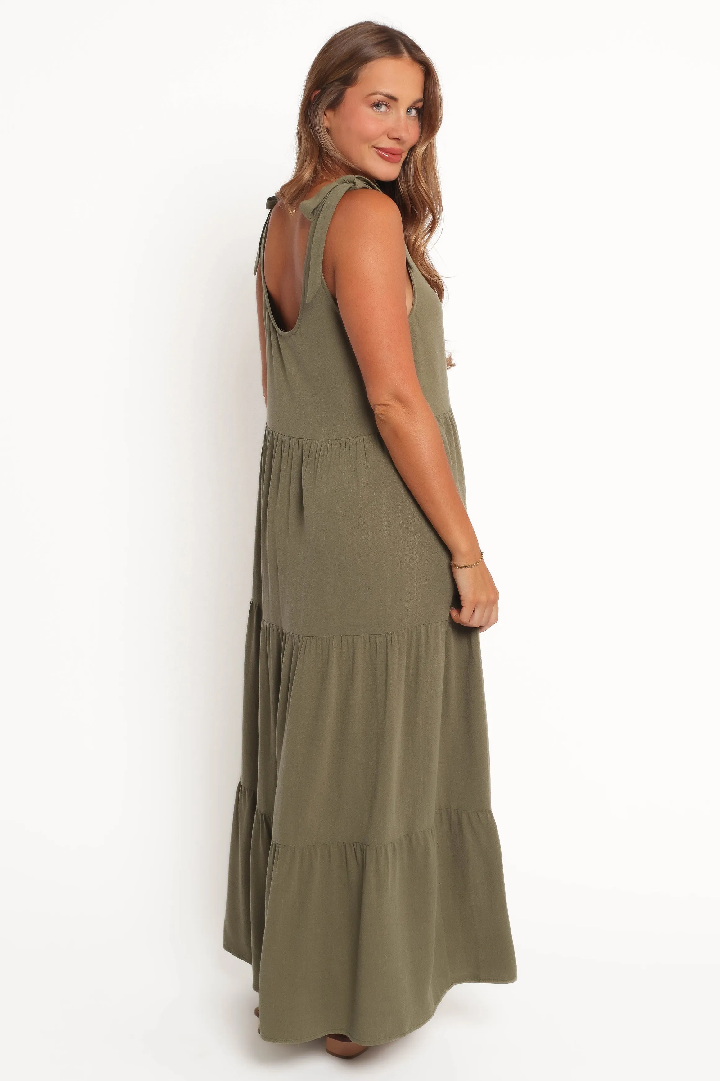 Marcy Midi Dress - Olive sold by Petal & Pup product image thumbnail 4