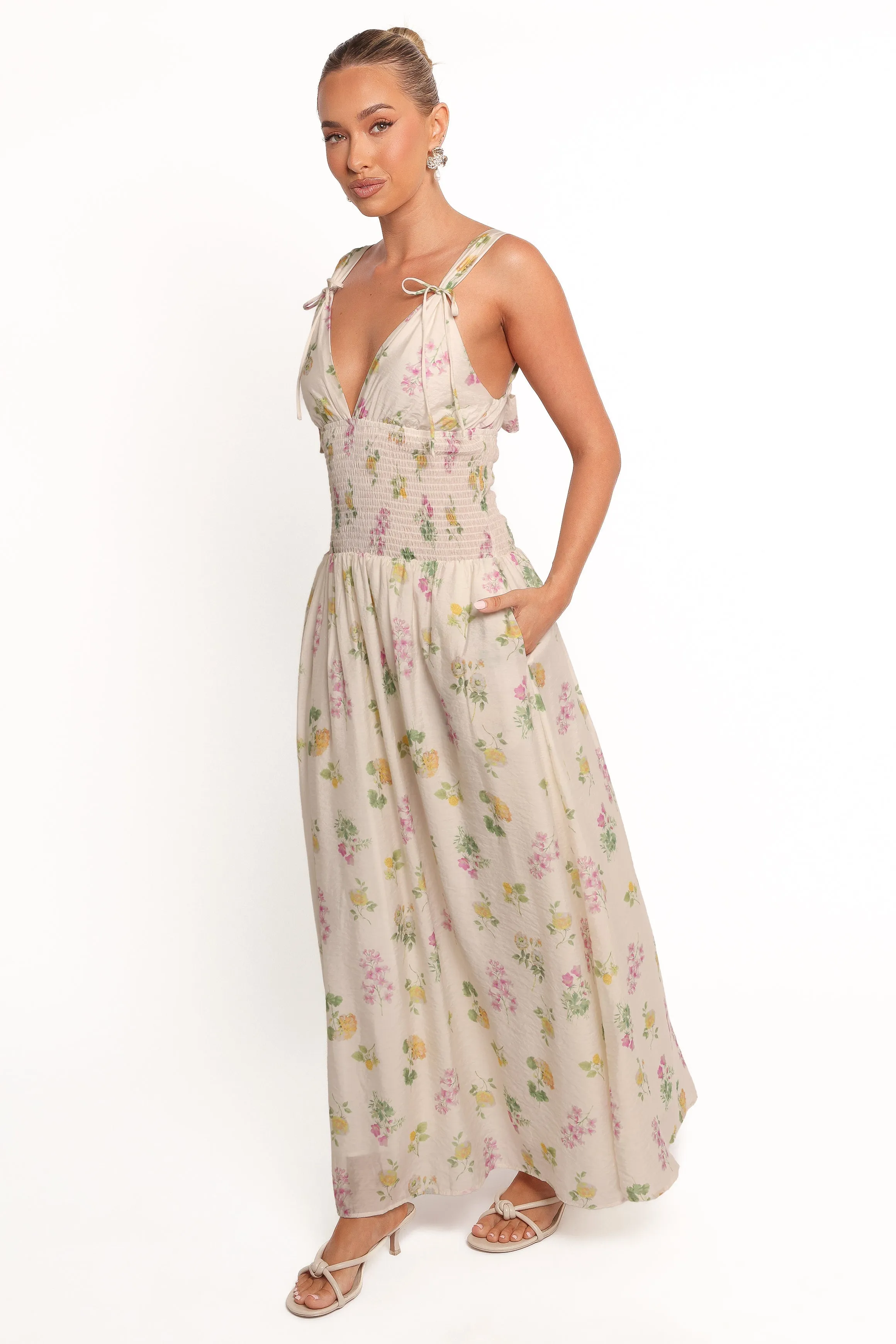 Reverie Maxi Dress - Purple Ditsy Floral sold by Petal & Pup product image thumbnail 3