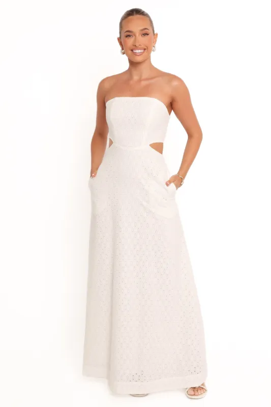 Laura Midi Dress - White sold by Petal & Pup