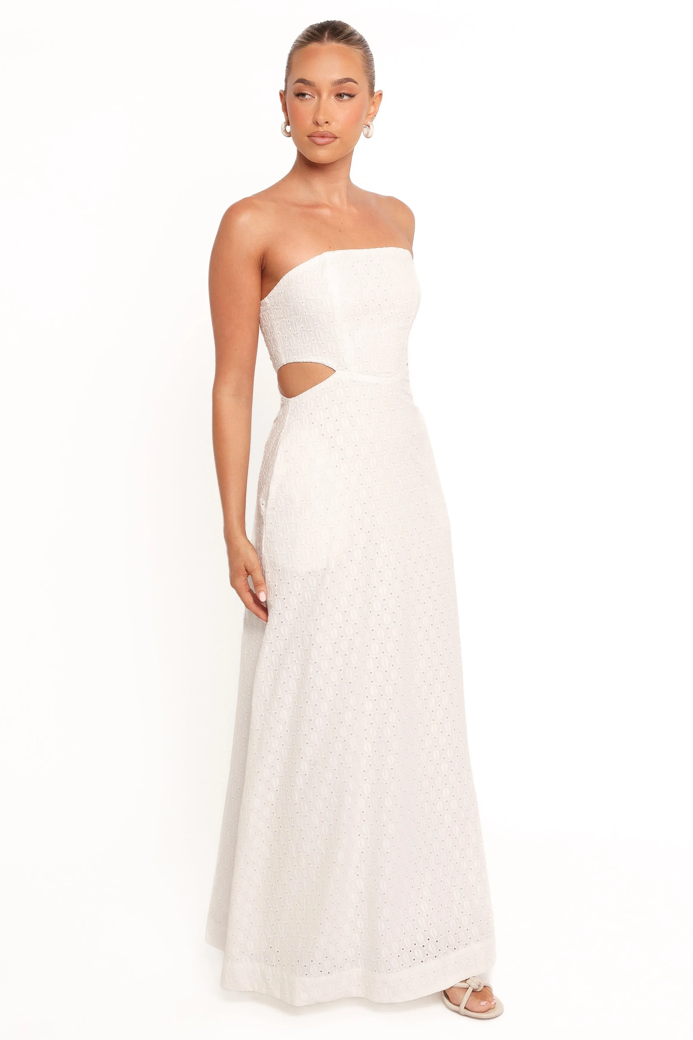 Laura Midi Dress - White sold by Petal & Pup product image thumbnail 3