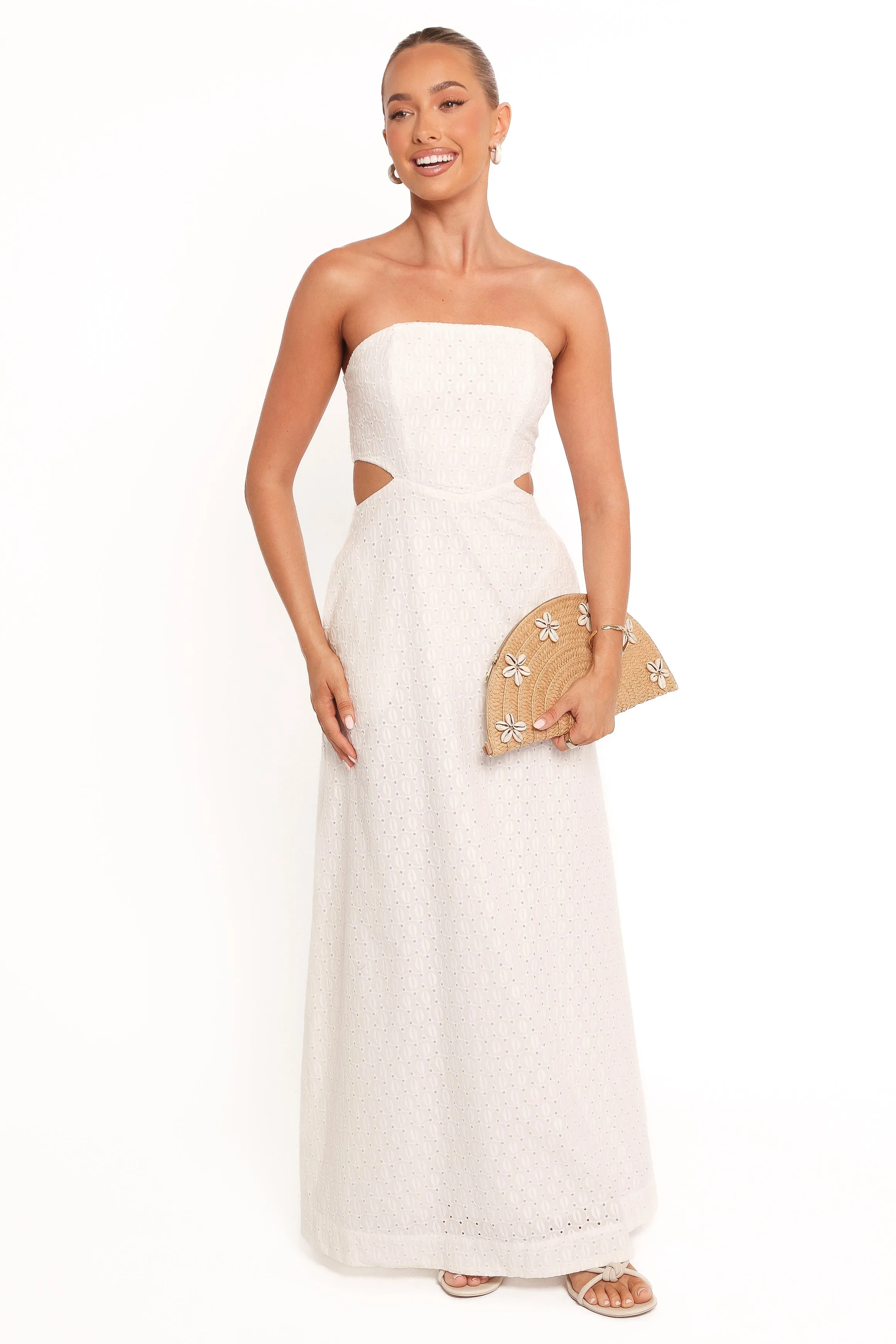 Laura Midi Dress - White sold by Petal & Pup product image thumbnail 4