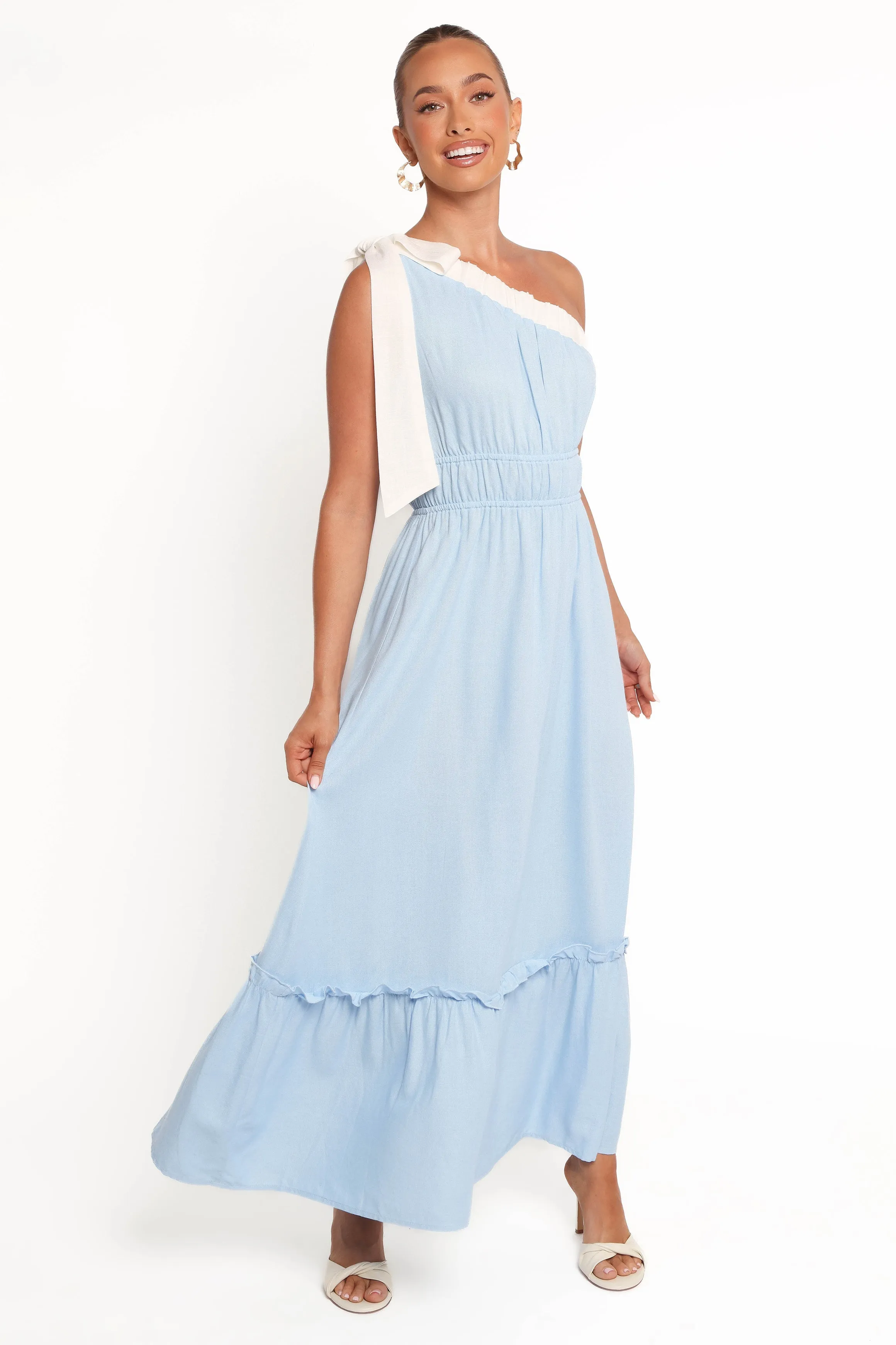 Gilda Maxi Dress - Blue/White sold by Petal & Pup product image thumbnail 4