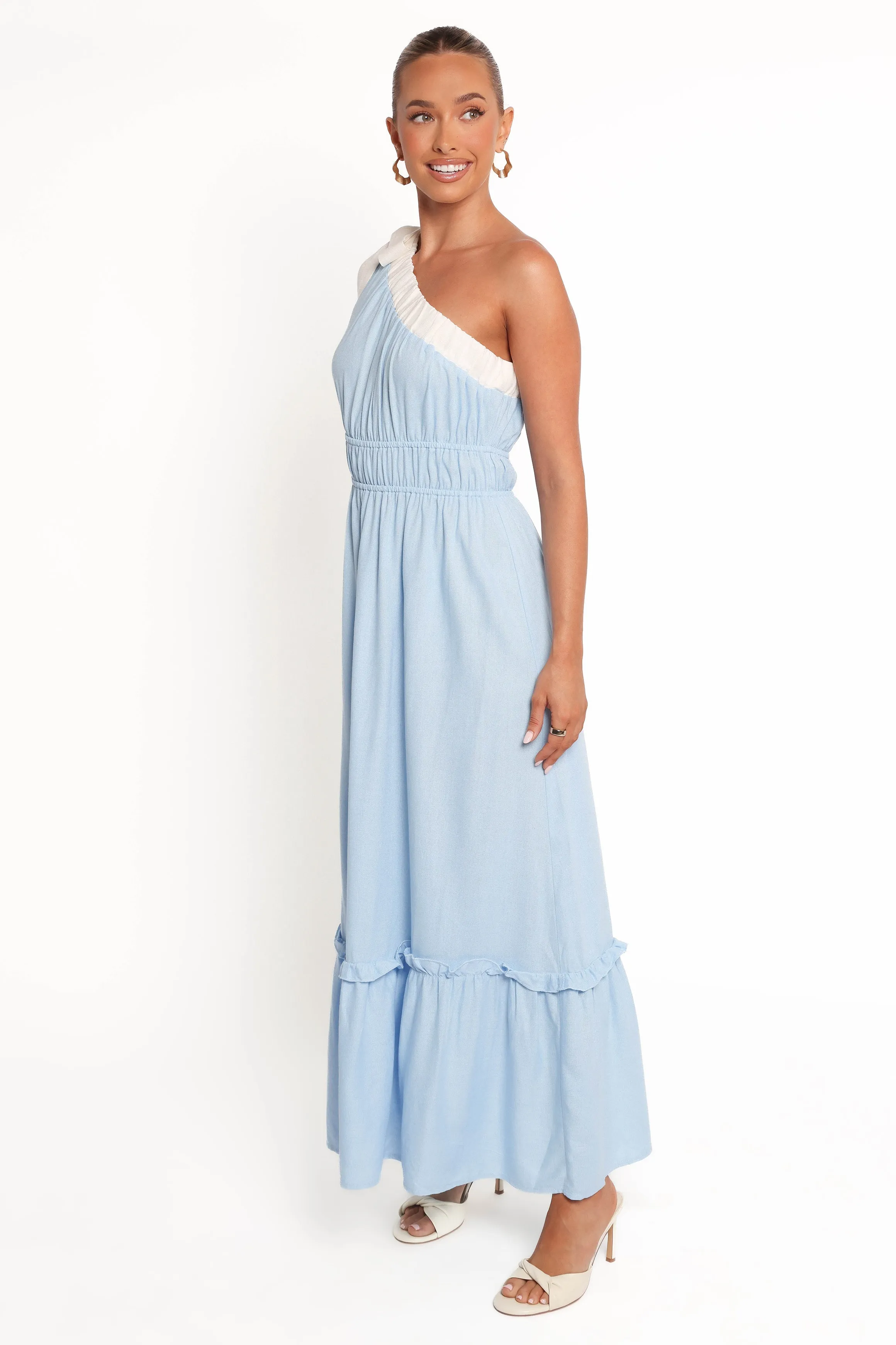 Gilda Maxi Dress - Blue/White sold by Petal & Pup product image thumbnail 3