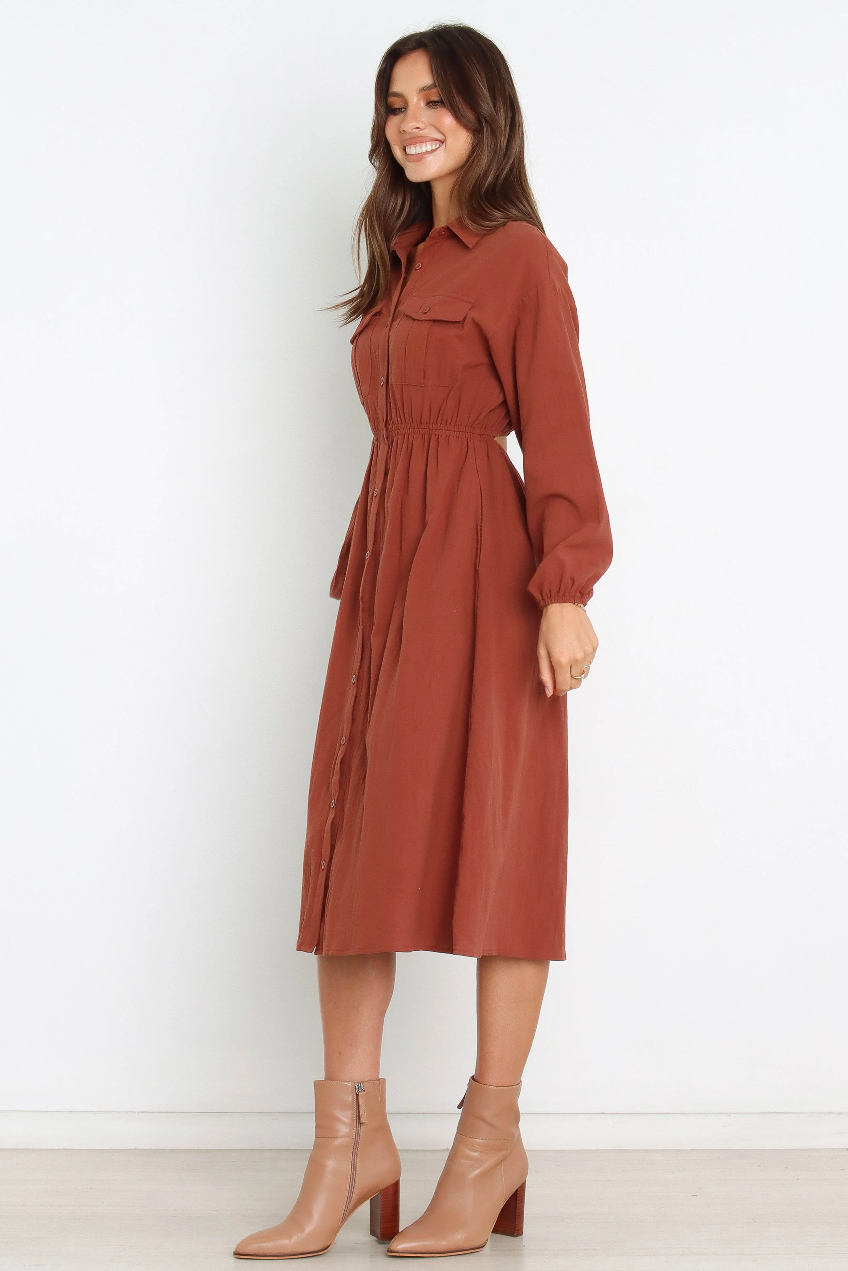 Jenly Dress - Brown sold by Petal & Pup product image thumbnail 3