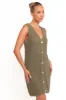 Luan Mini Dress - Olive sold by Petal & Pup