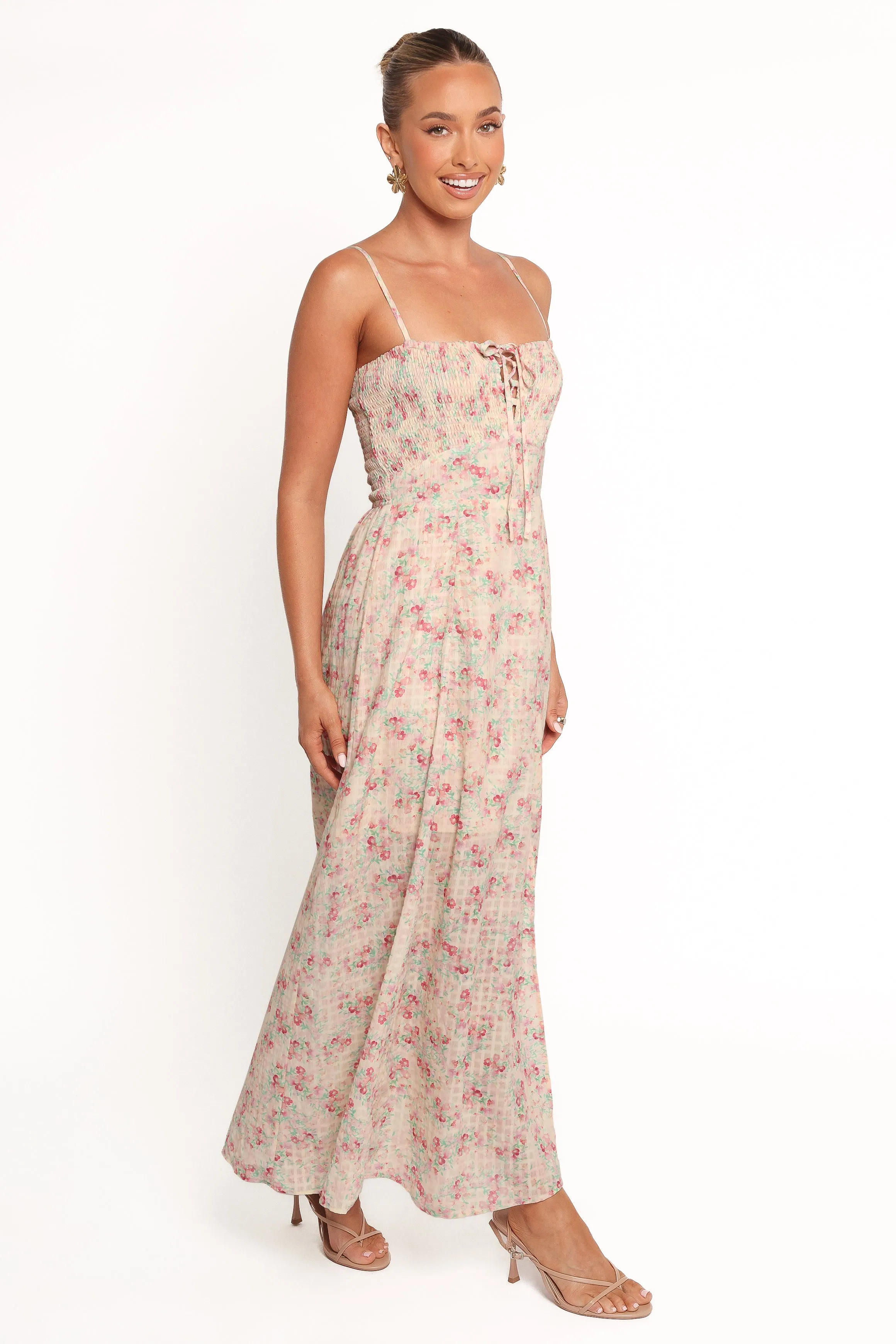 Vespera Maxi Dress - Pink Ditsy sold by Petal & Pup product image thumbnail 4