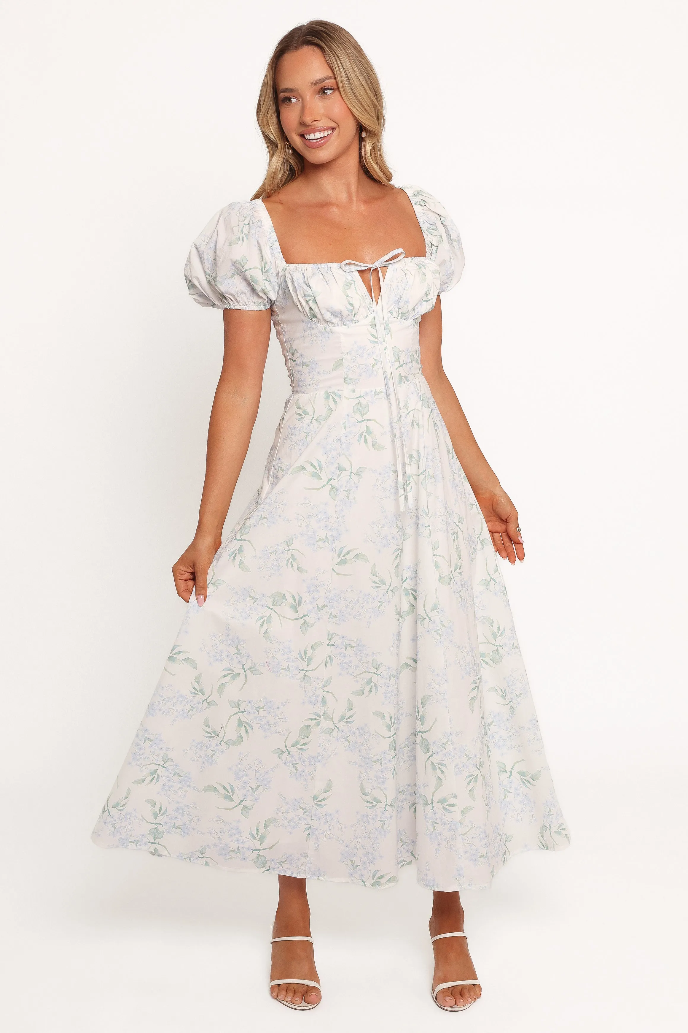 Beati Midi Dress - Blue sold by Petal & Pup