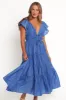 Elowen Midi Dress - Cobalt Blue sold by Petal & Pup