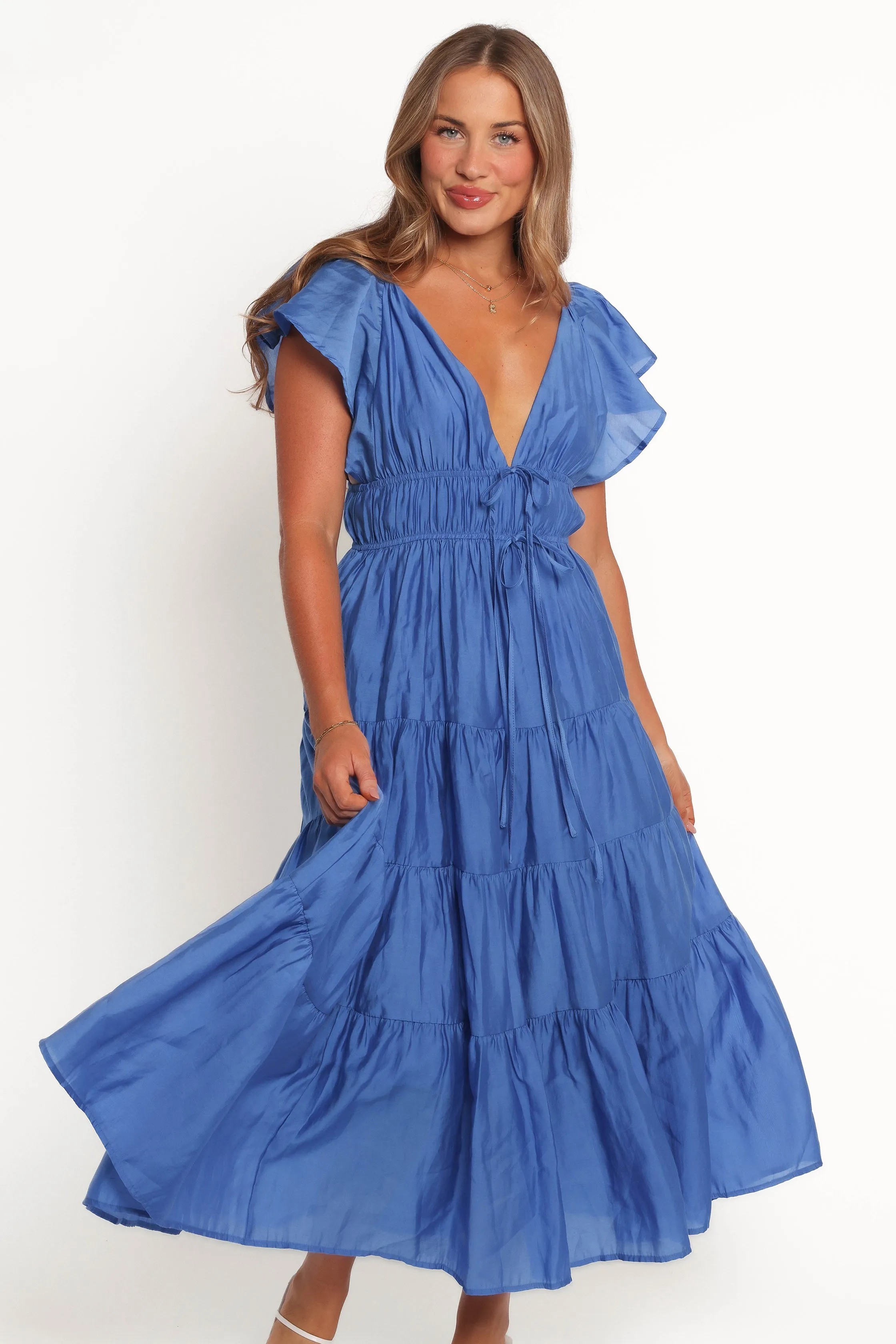 Elowen Midi Dress - Cobalt Blue sold by Petal & Pup