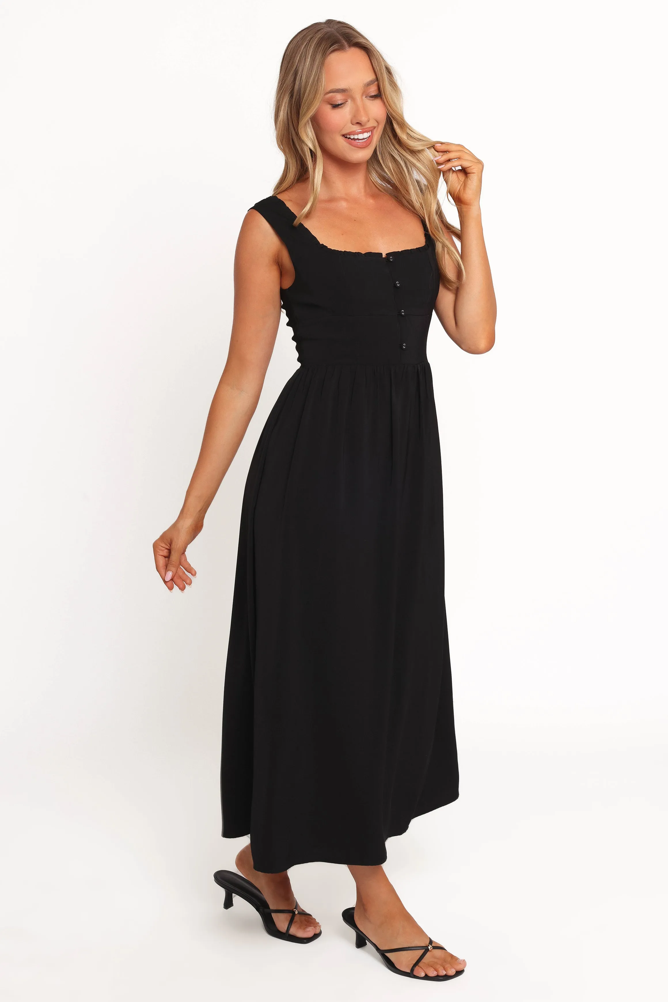 Melrose Midi Dress - Black sold by Petal & Pup product image thumbnail 5