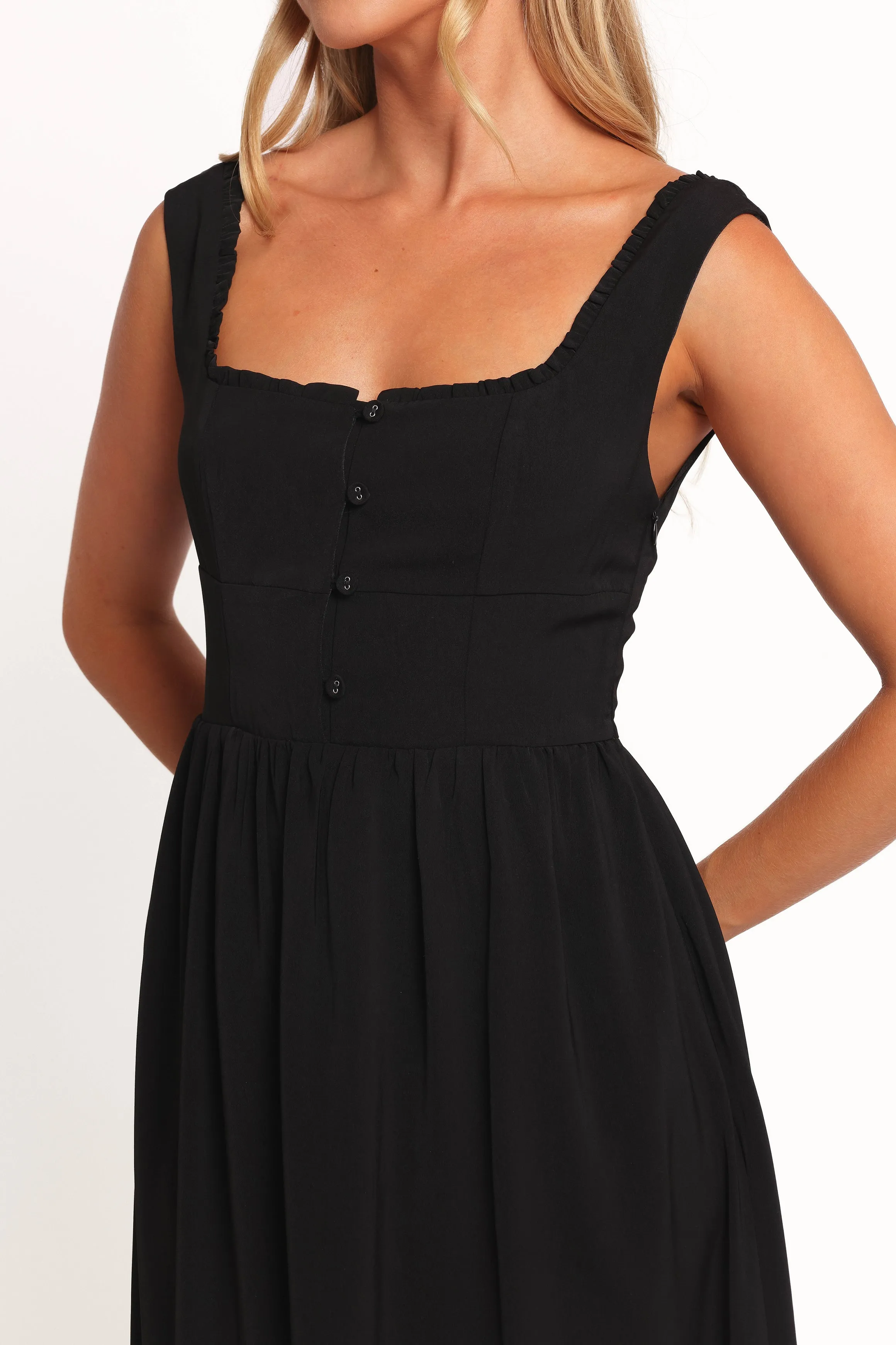 Melrose Midi Dress - Black sold by Petal & Pup product image thumbnail 2